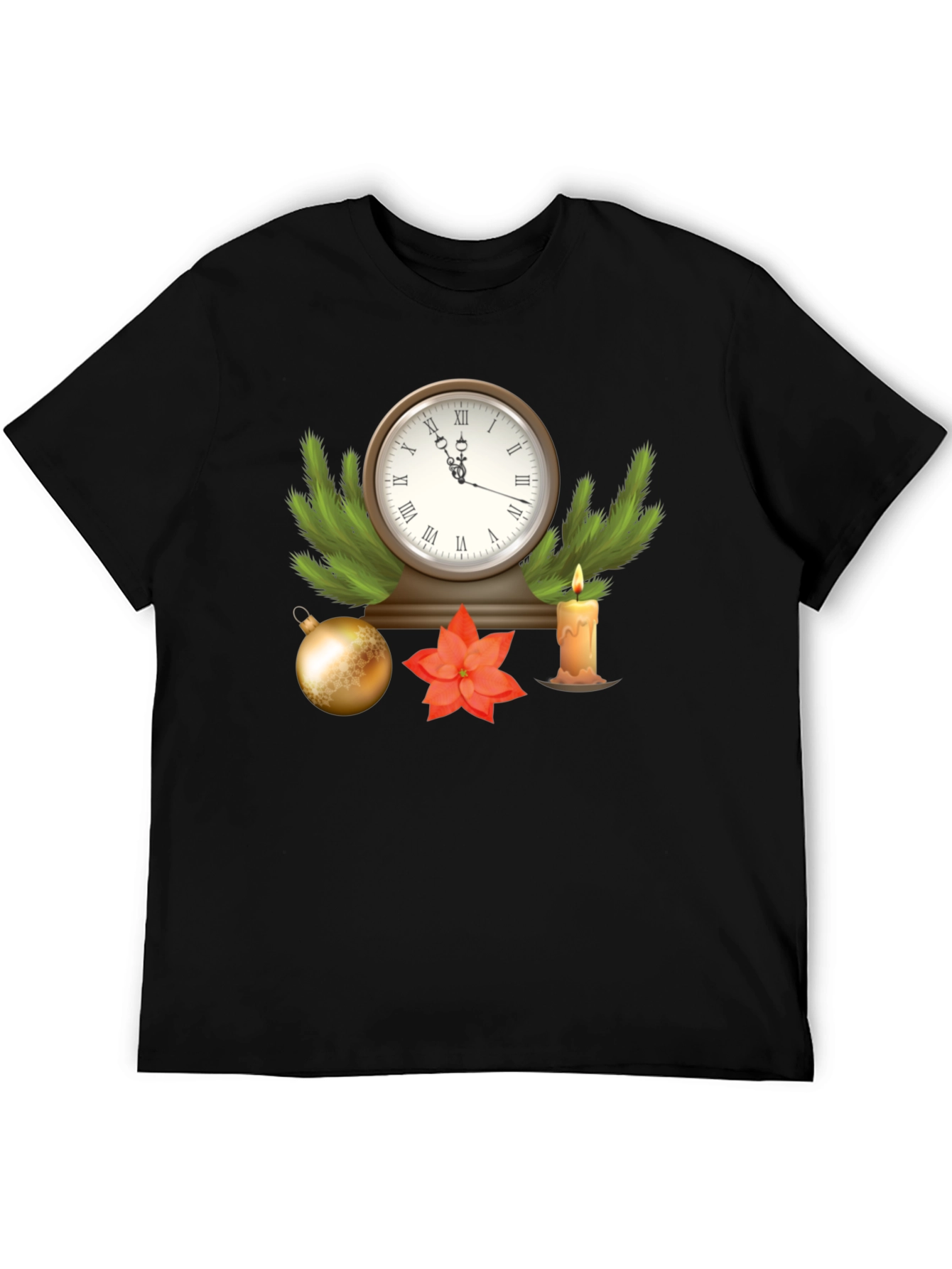 Festive Holiday Clock T-Shirt