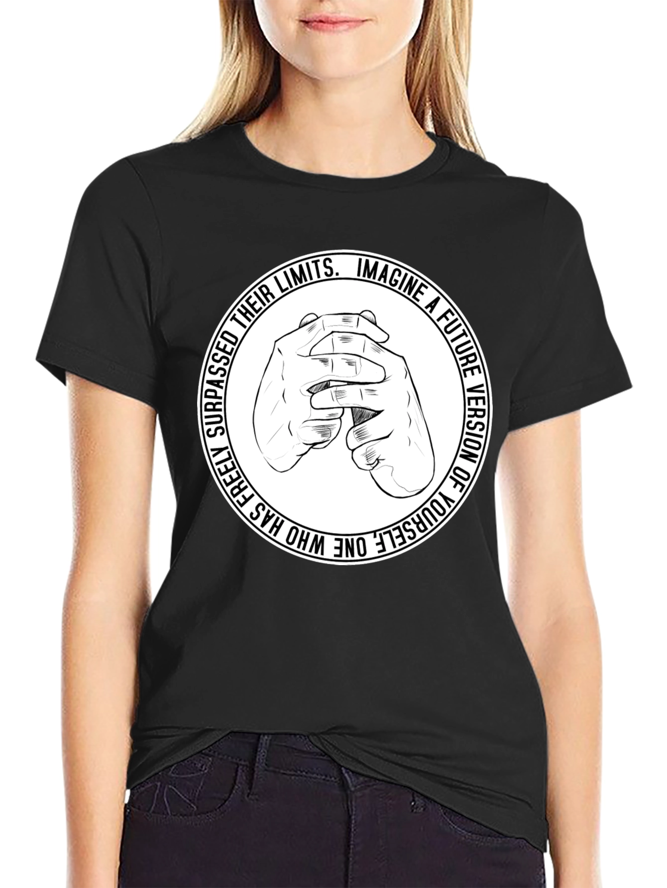 Motivational Graphic T-Shirt - Imagine a Future Version