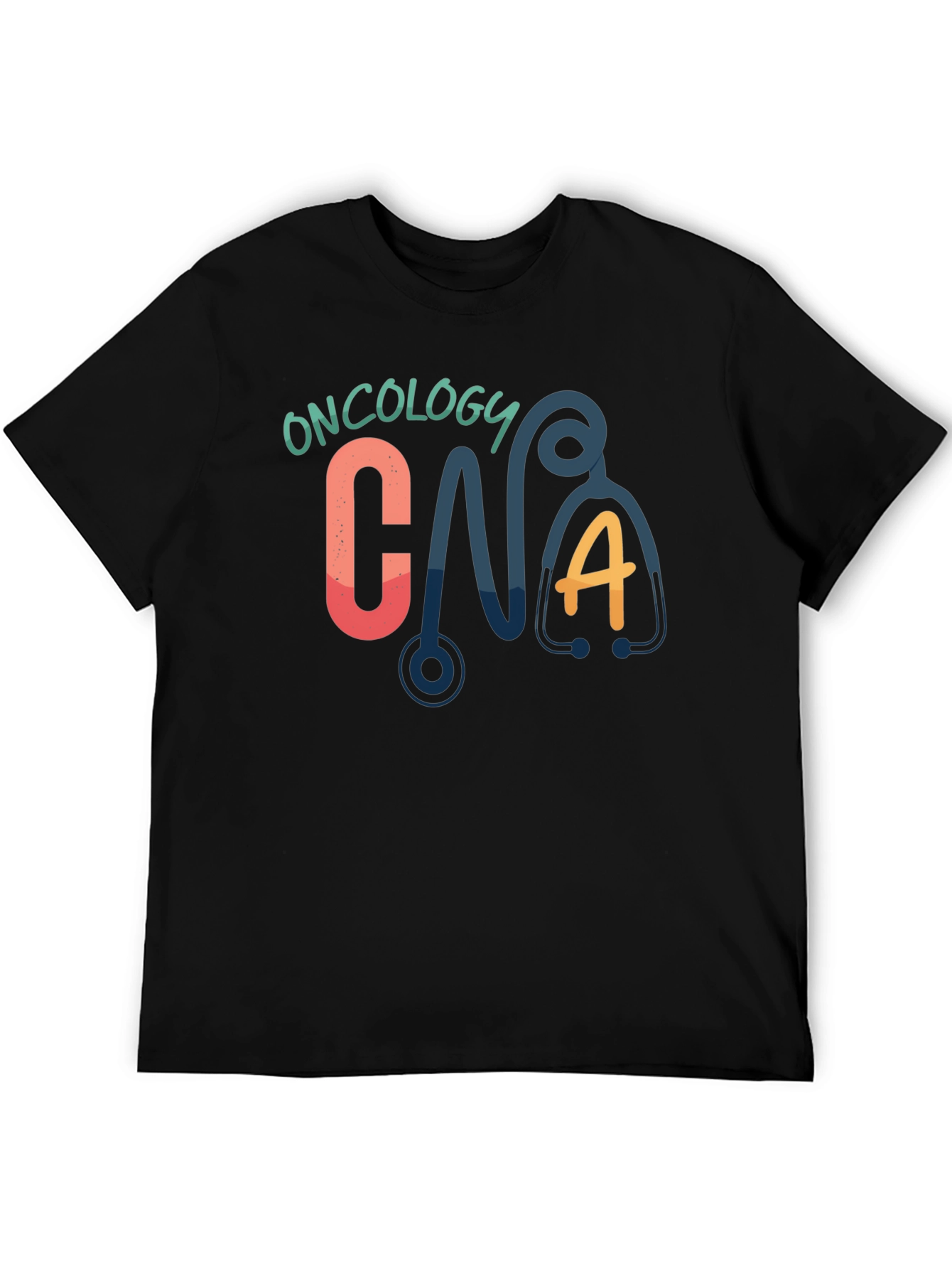 Oncology CNA T-Shirt - Cute Stethoscope Graphic Tee