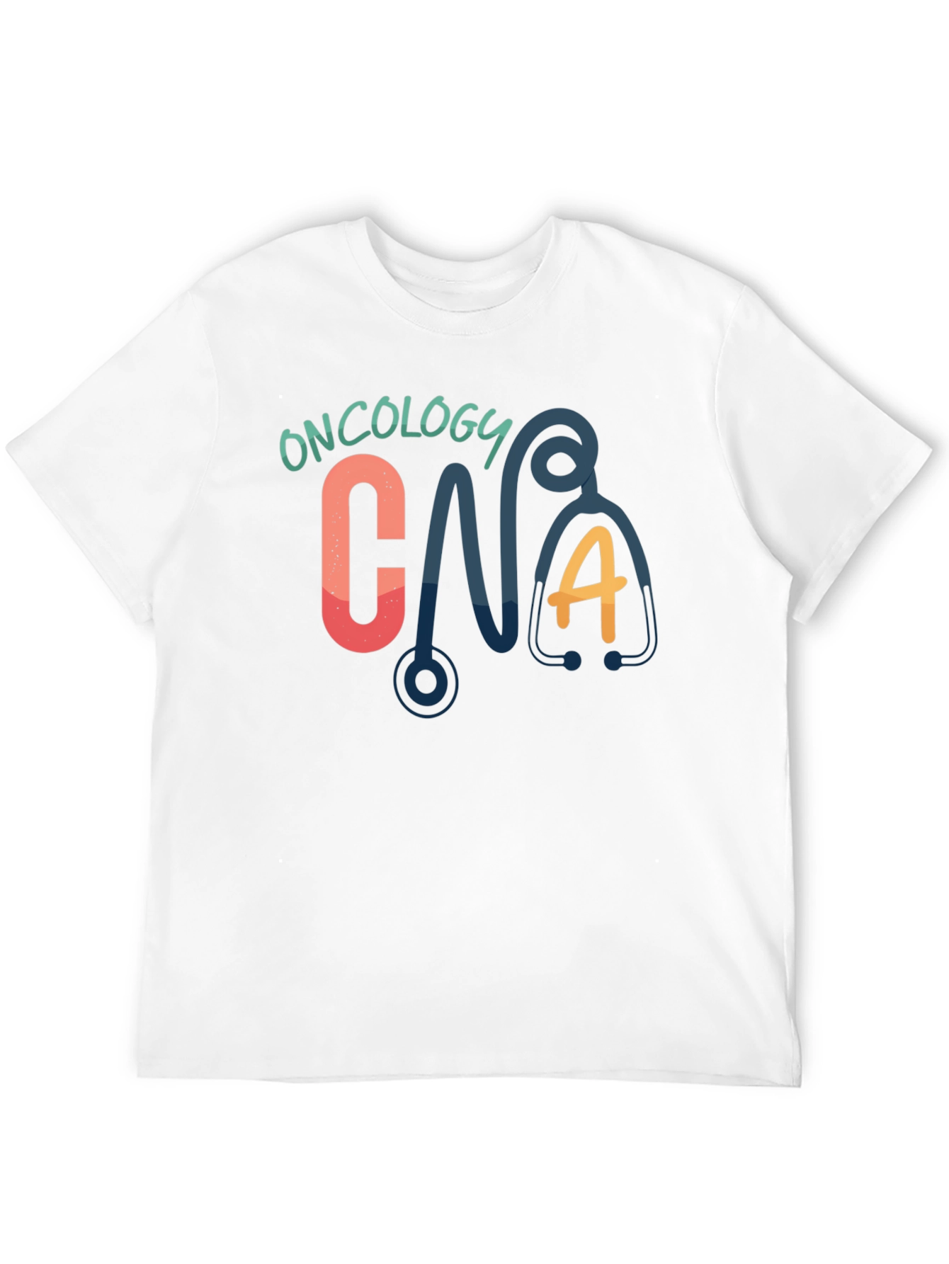 Oncology CNA T-Shirt - Cute Stethoscope Graphic Tee