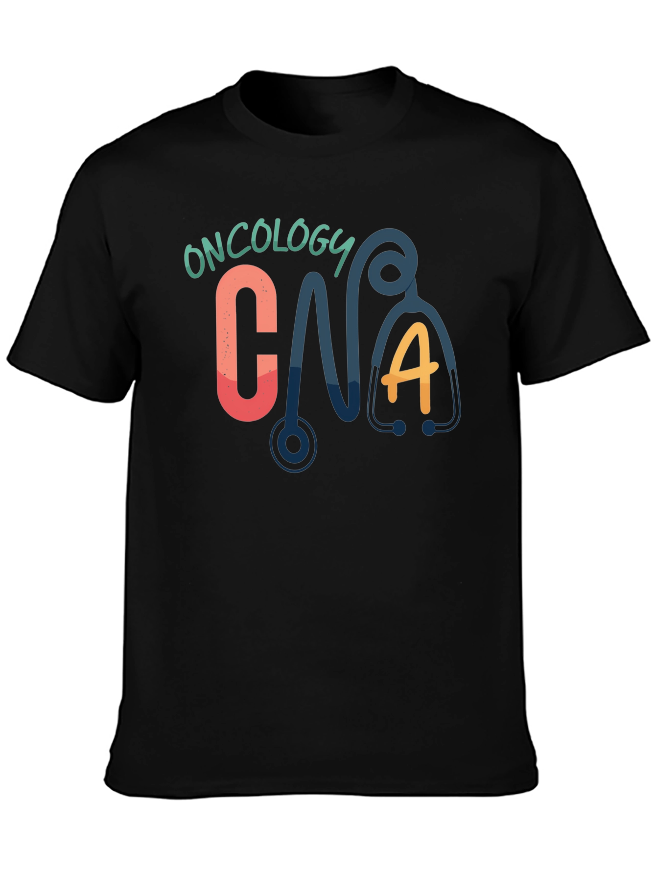 Oncology CNA T-Shirt - Cute Stethoscope Graphic Tee