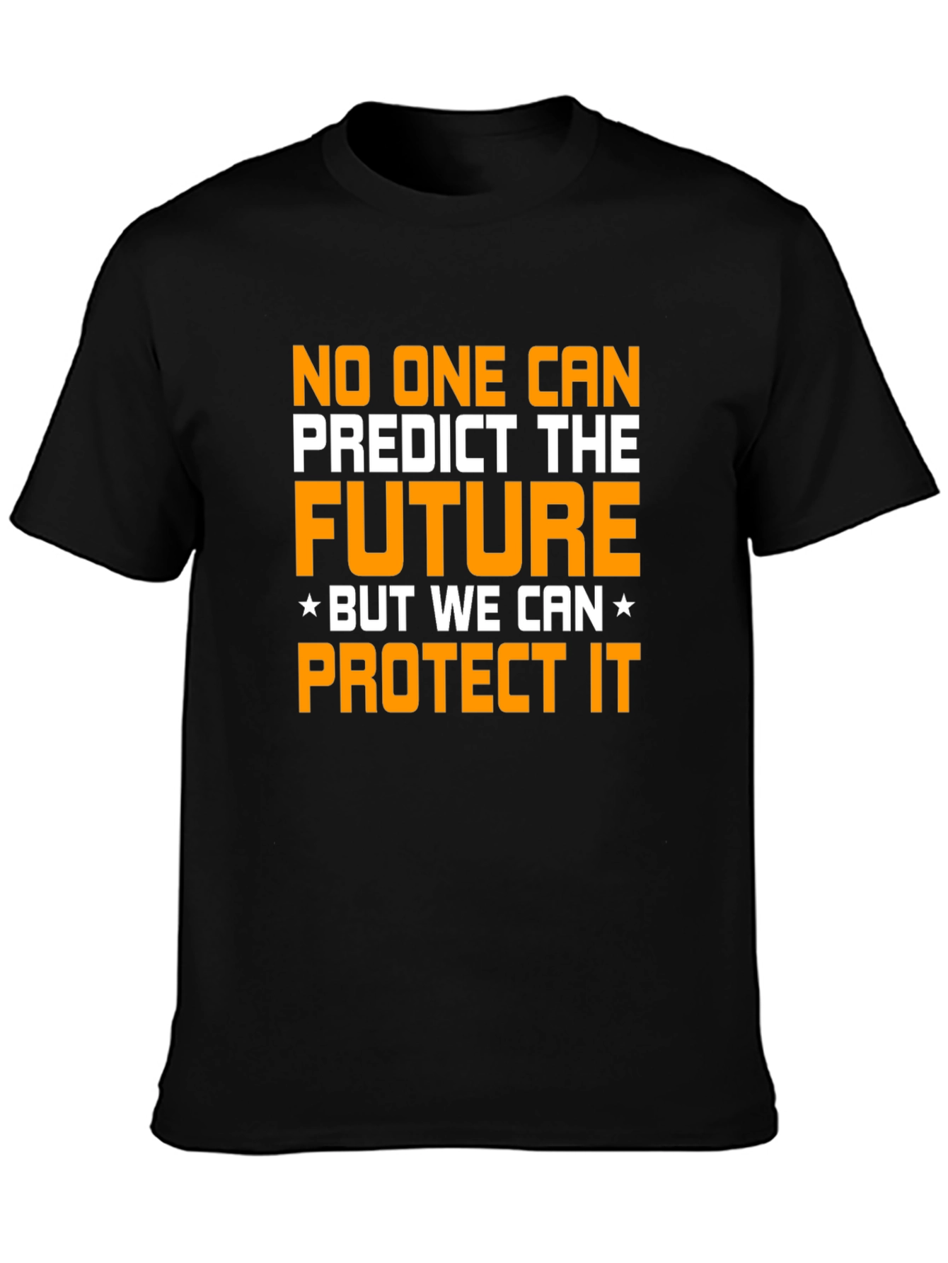 Future Protection Graphic Tee - Black Cotton