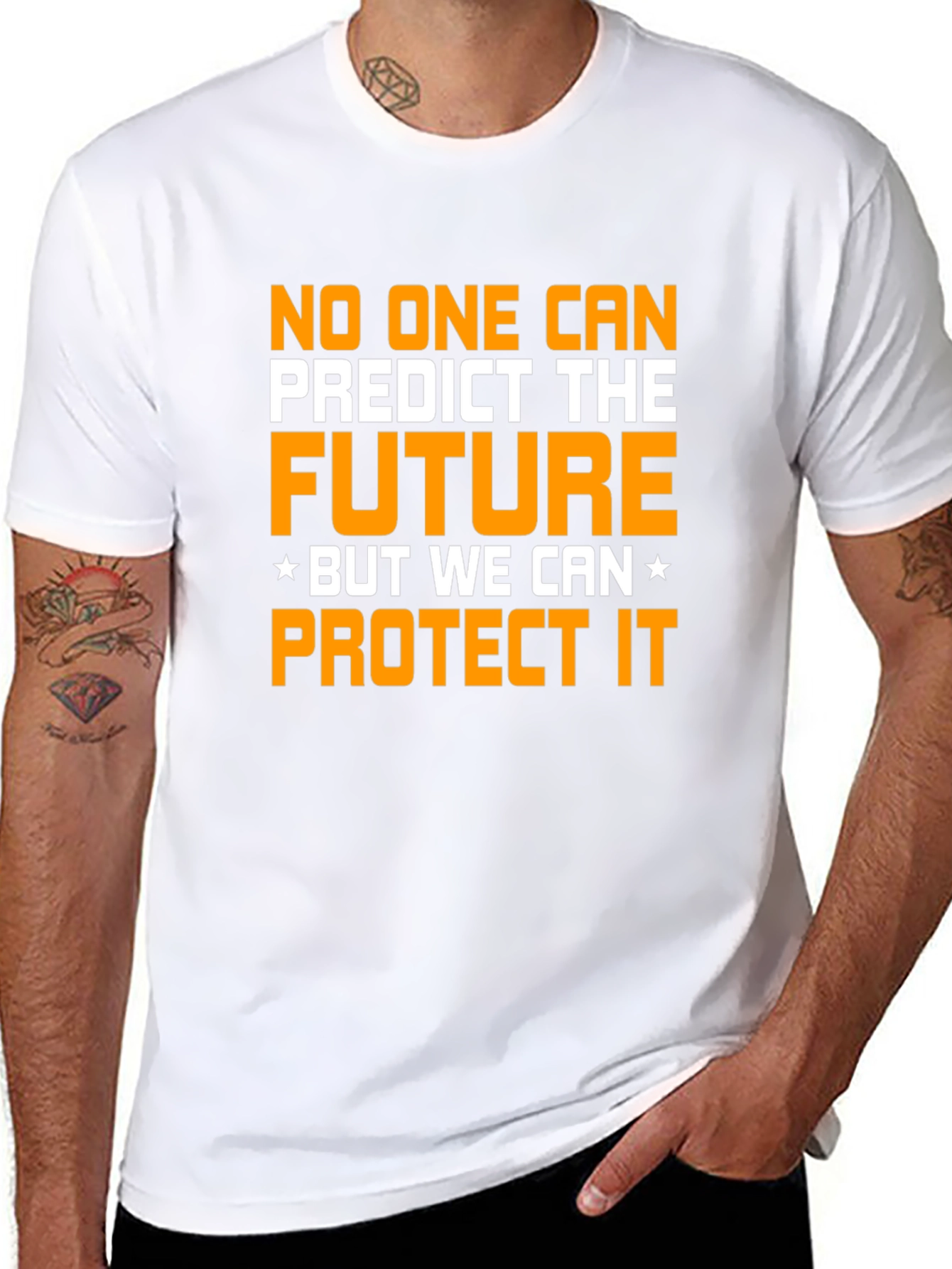 Future Protection Graphic Tee - Black Cotton