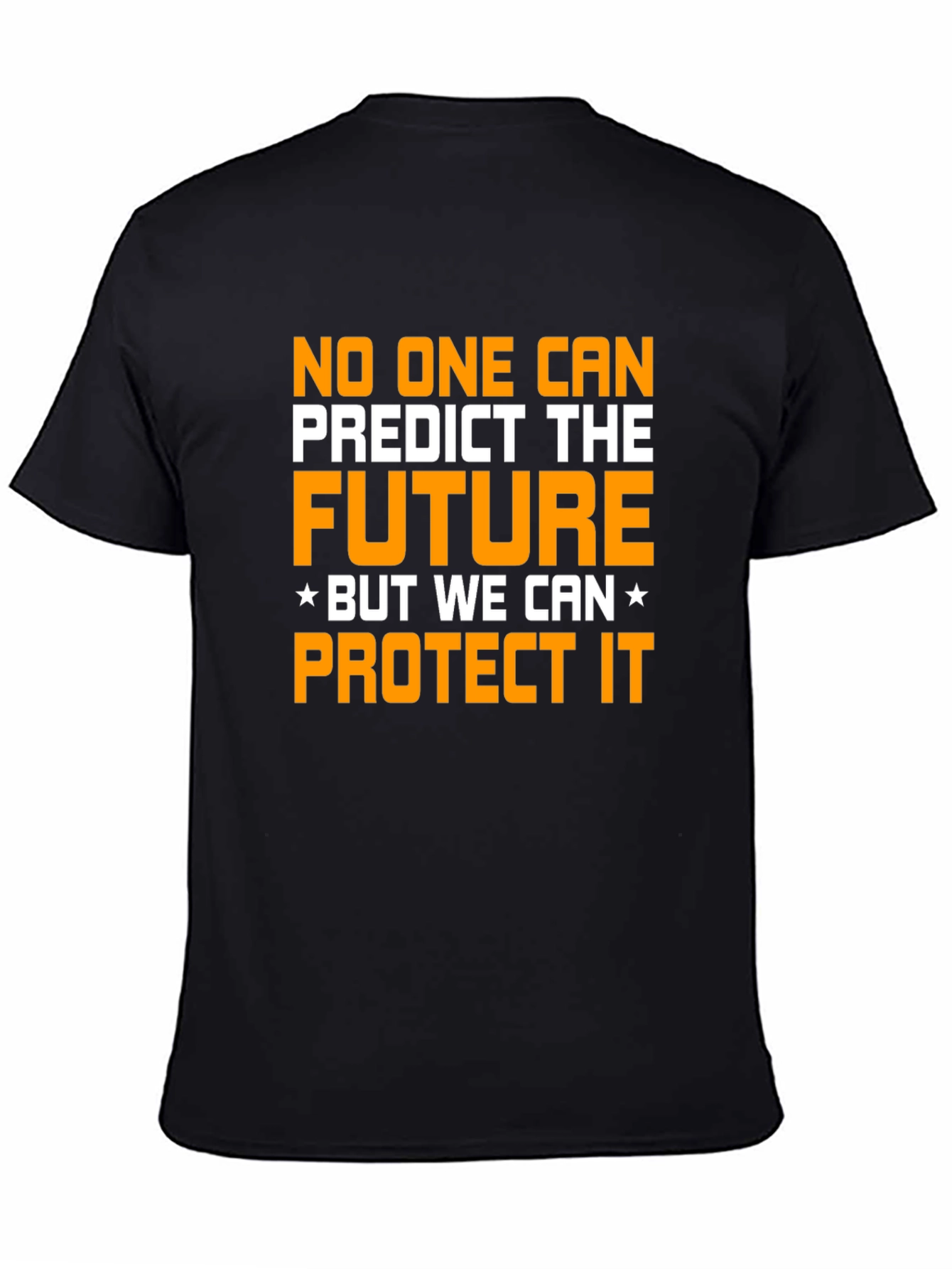 Future Protection Graphic Tee - Black Cotton