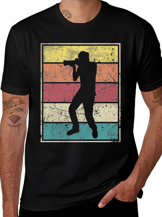 Retro Photographer Graphic Tee - Vintage Style Shirt