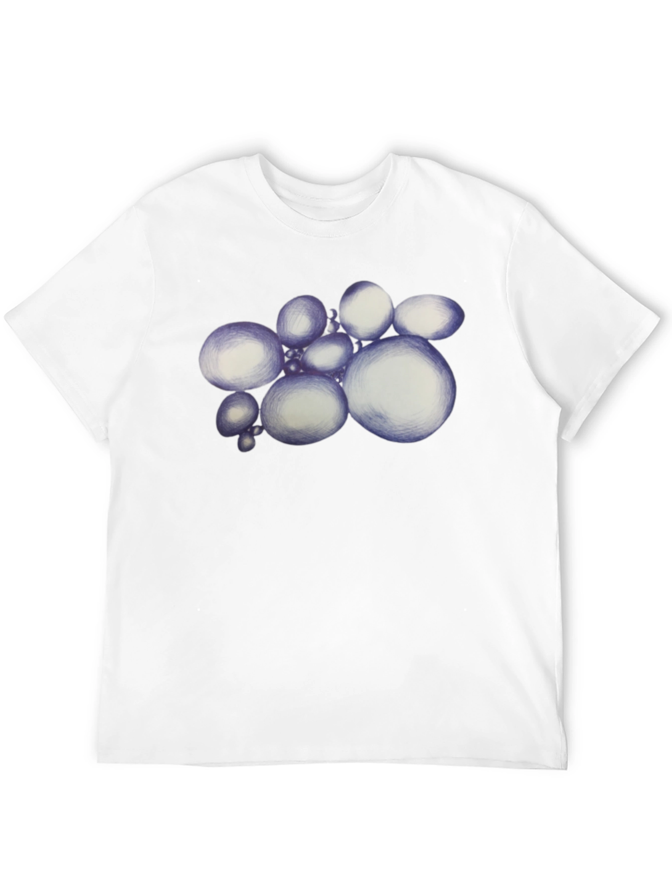 Abstract Spheres Graphic Black T-Shirt