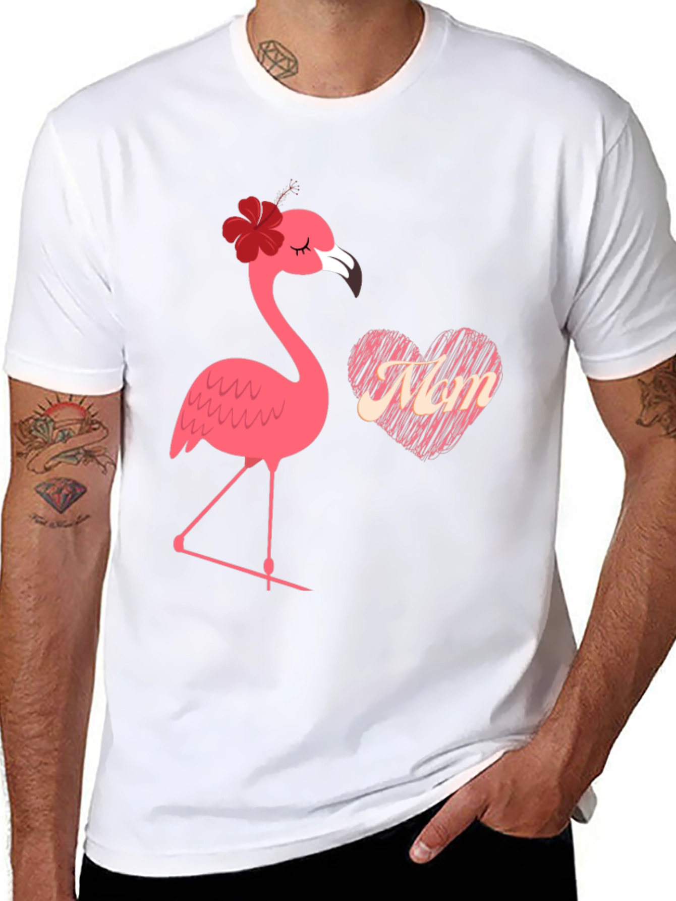 Flamingo Mom T-Shirt - Cute Womens Tee