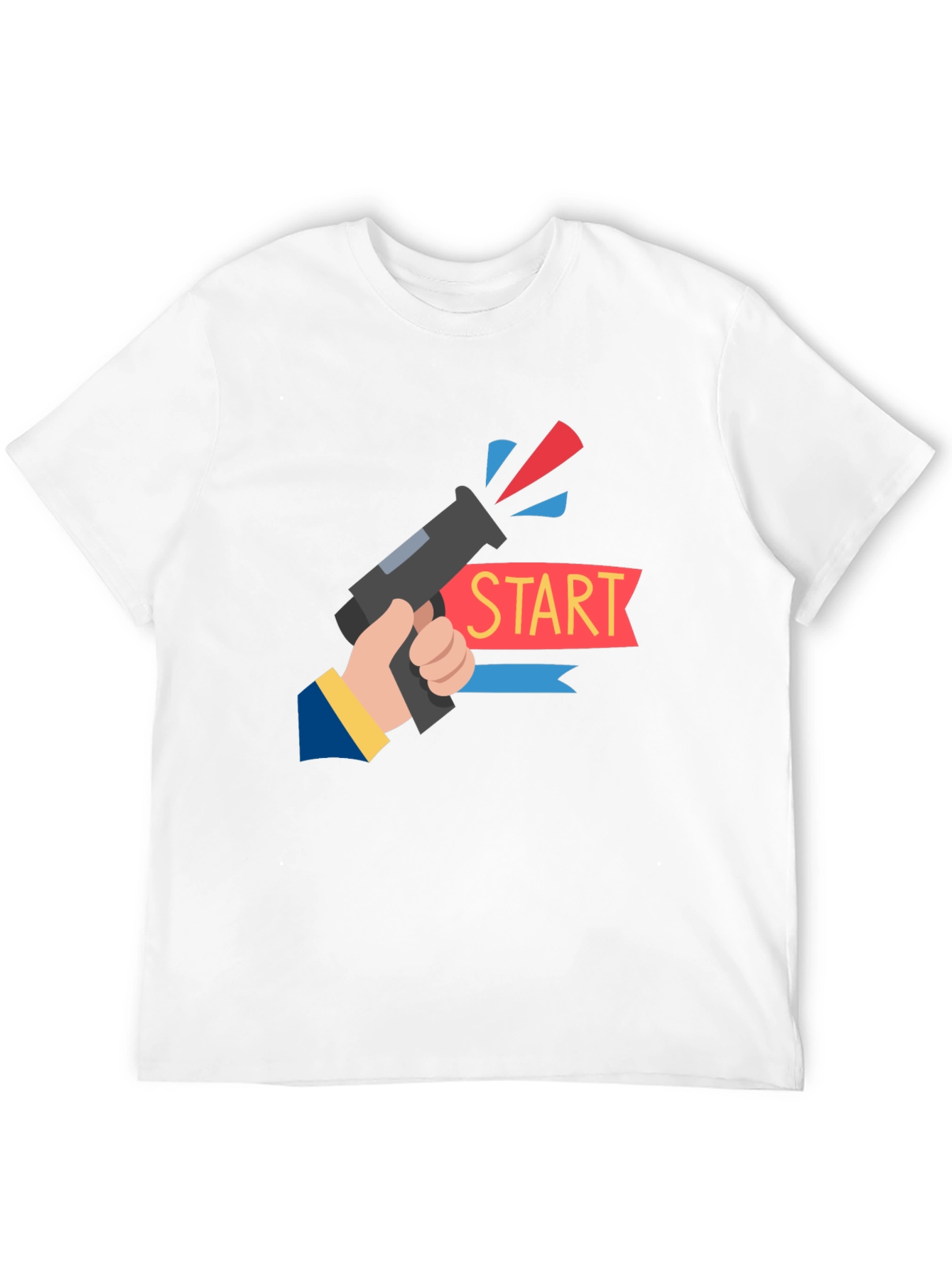 Start Gun Graphic T-Shirt - Black