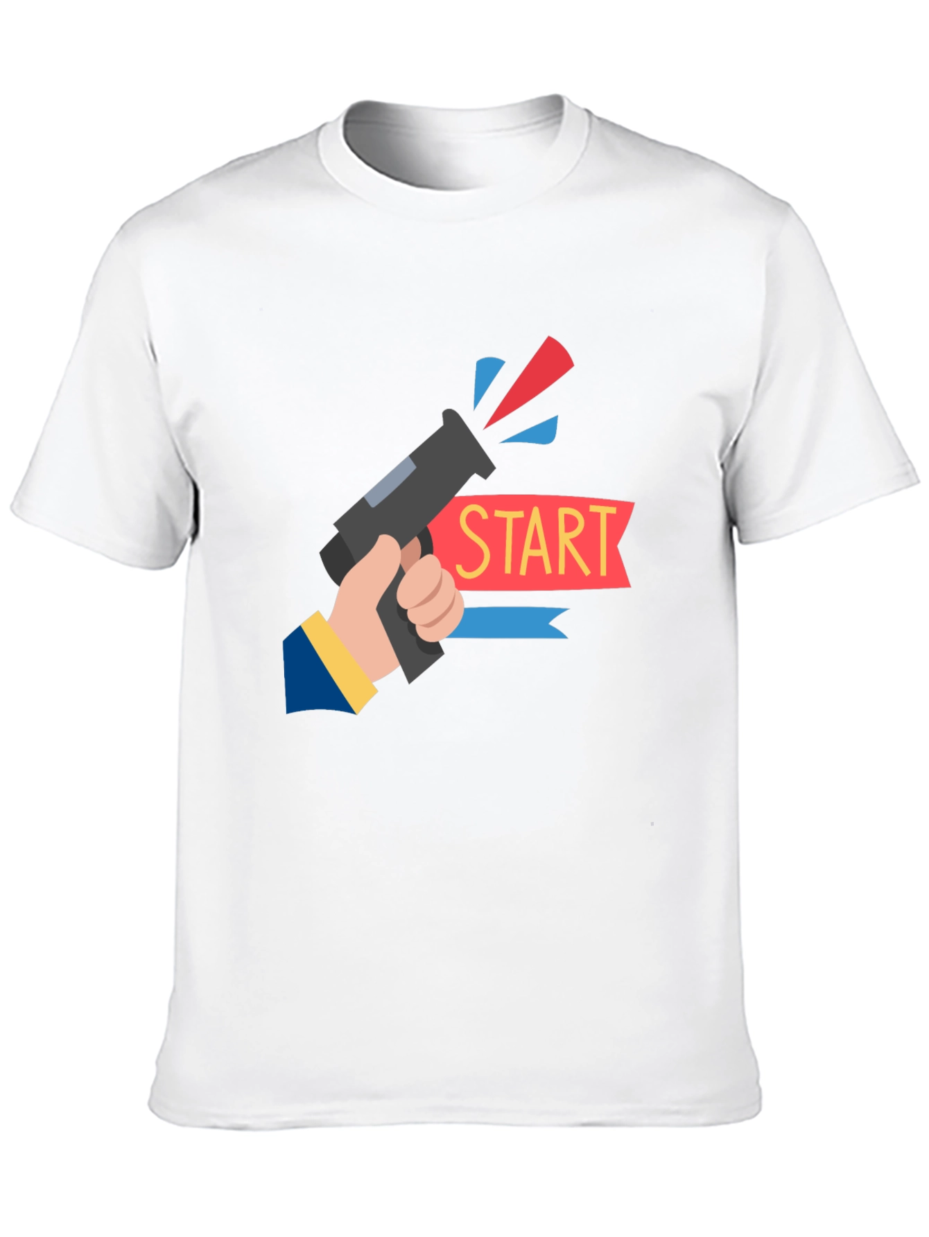 Start Gun Graphic T-Shirt - Black