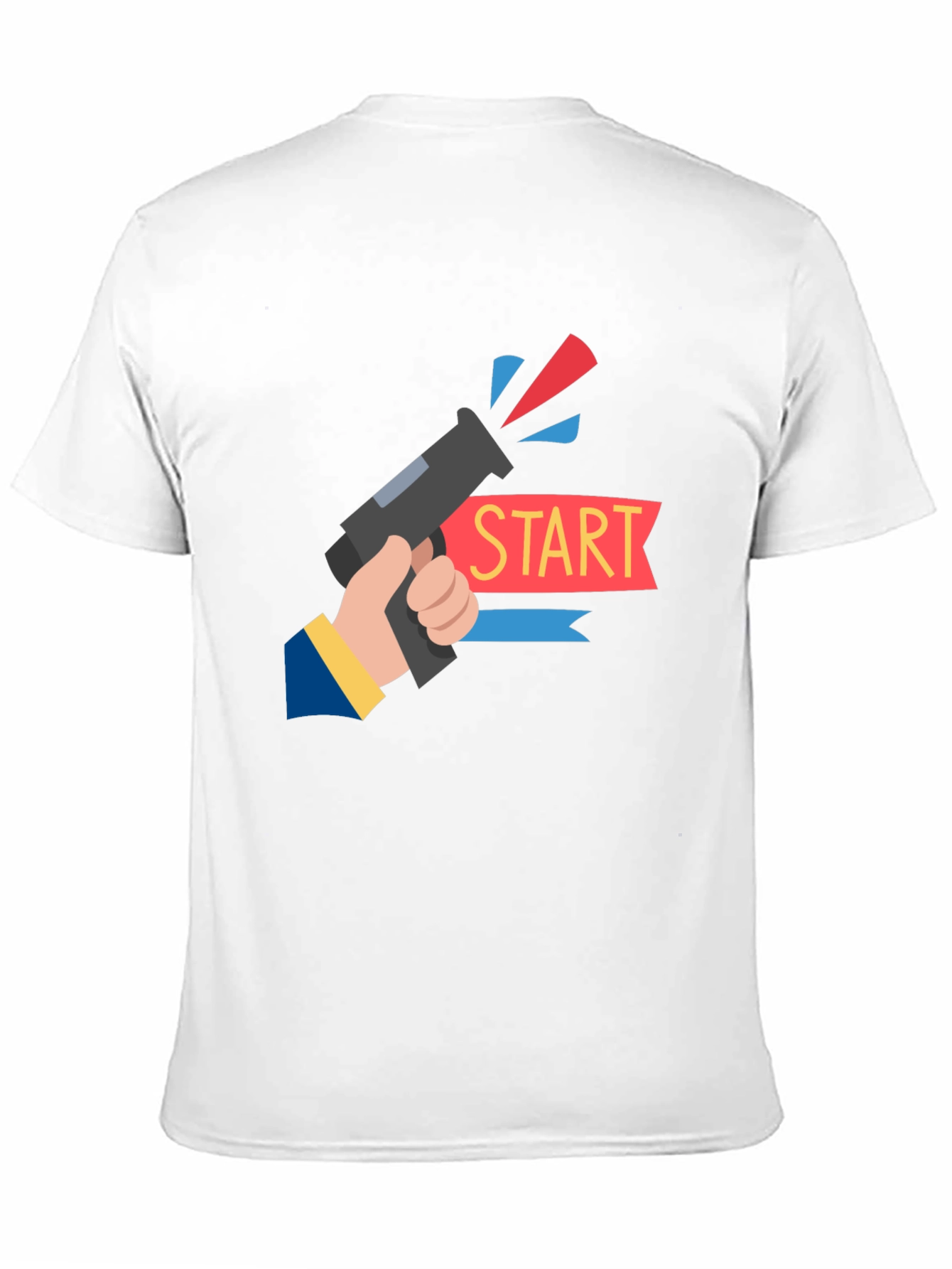 Start Gun Graphic T-Shirt - Black