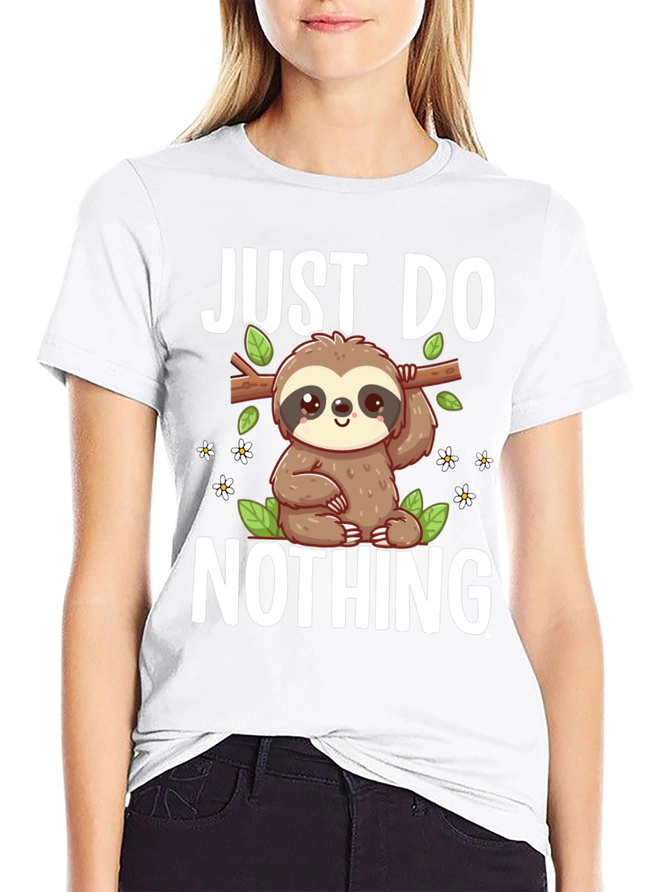 Just Do Nothing Sloth Graphic Tee
