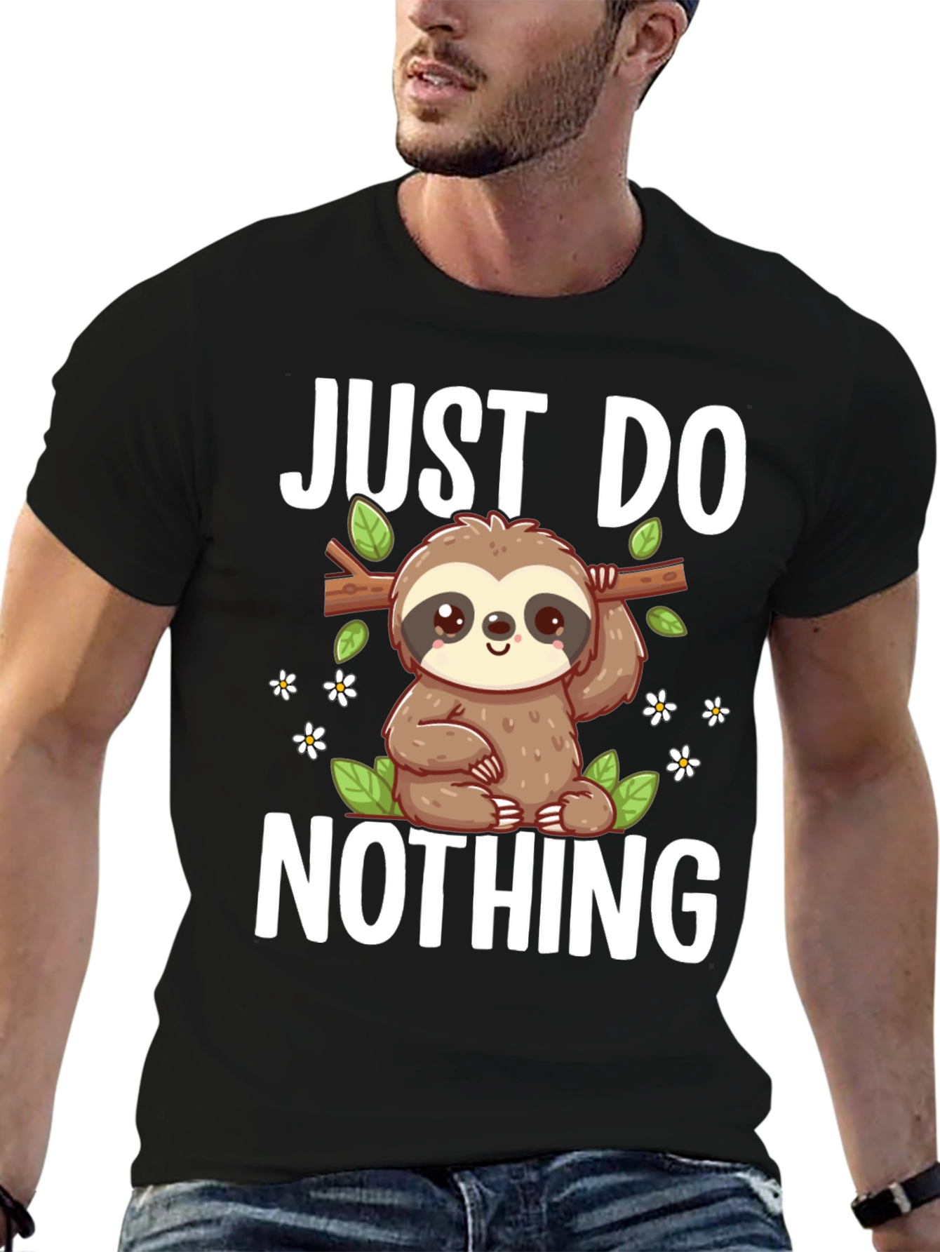Just Do Nothing Sloth Graphic Tee