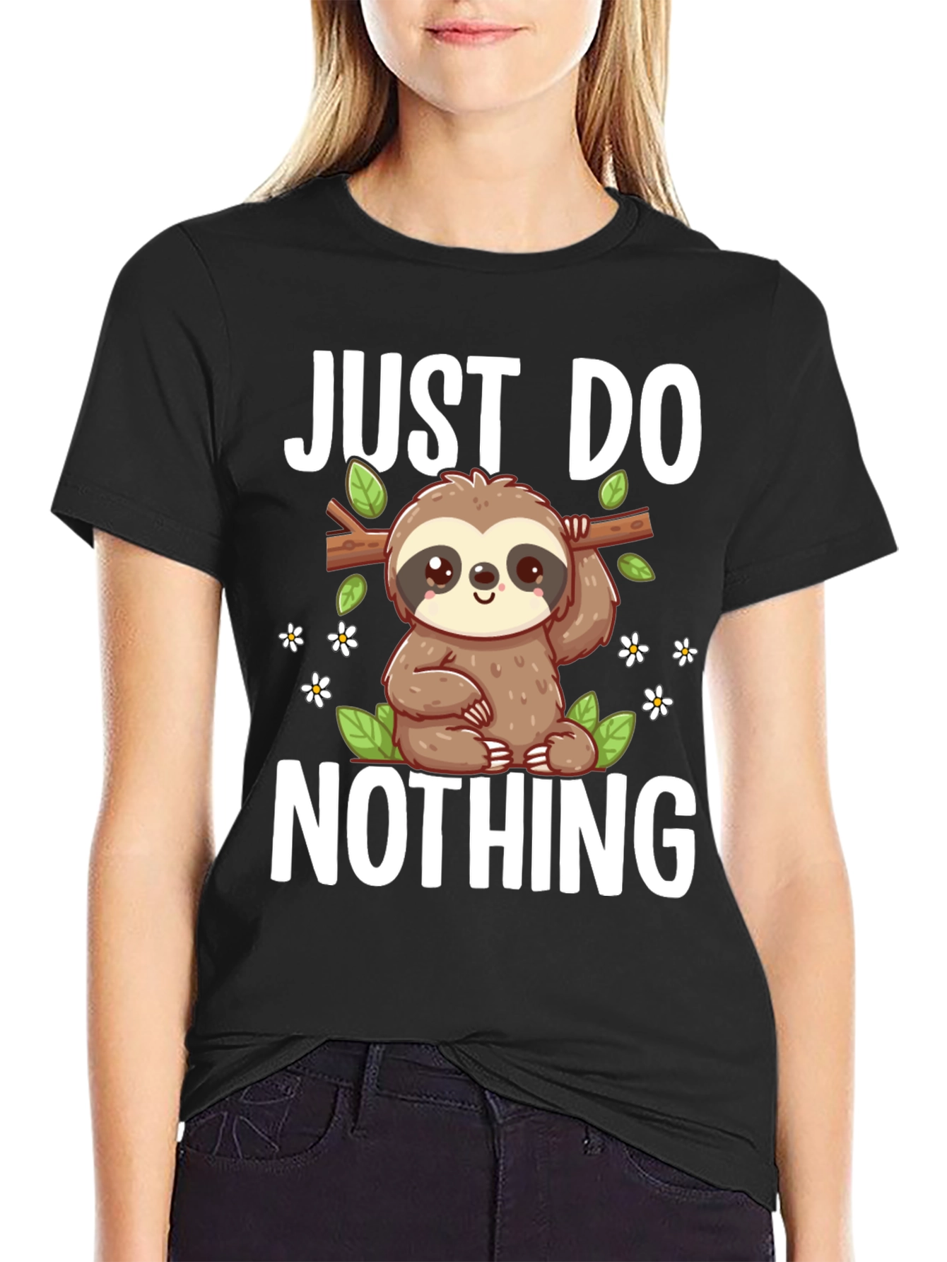 Just Do Nothing Sloth Graphic Tee