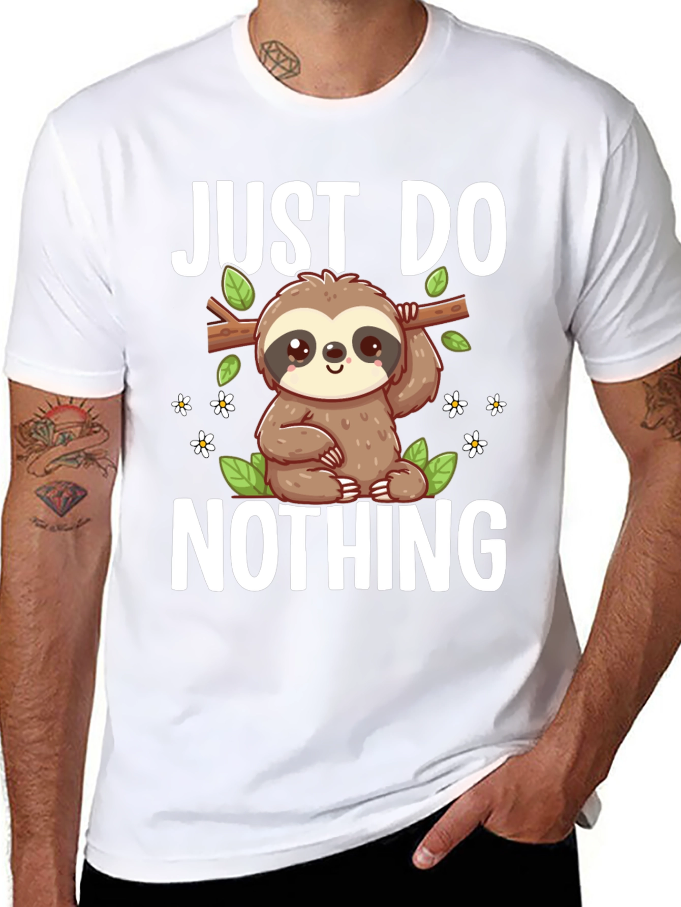 Just Do Nothing Sloth Graphic Tee