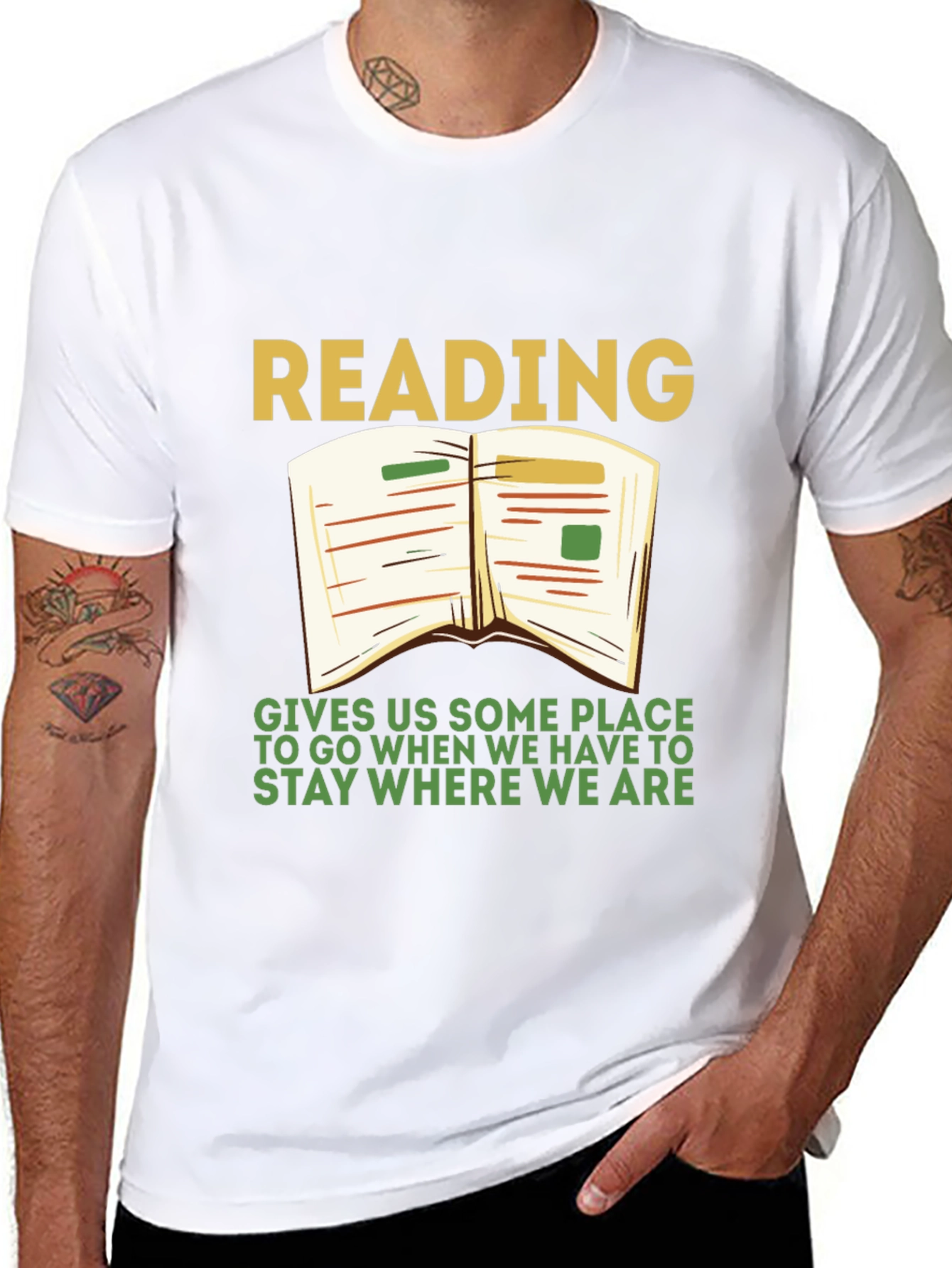 Reading T-Shirt: Gives Us Some Place To Go