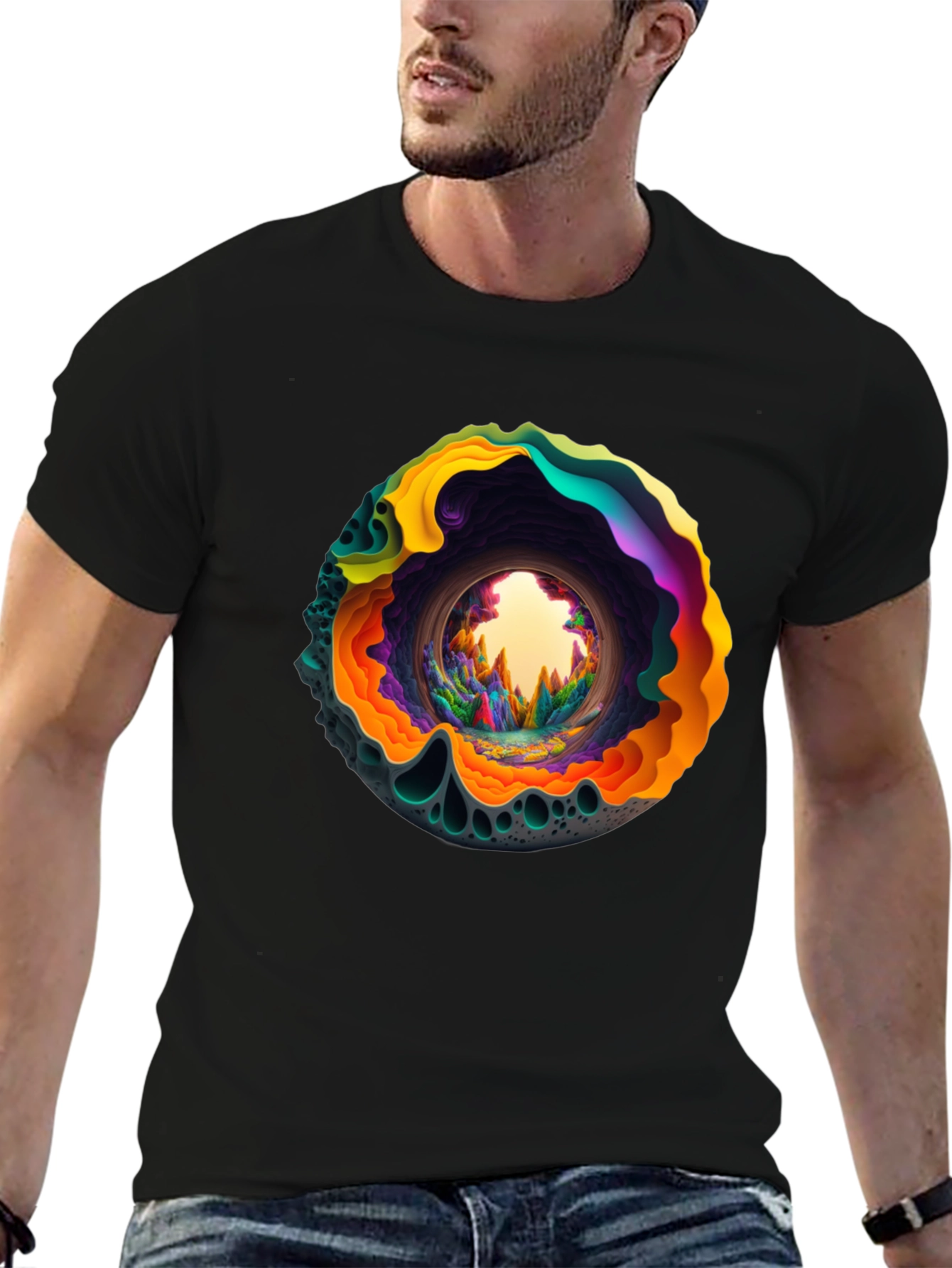 Psychedelic Portal Graphic T-Shirt