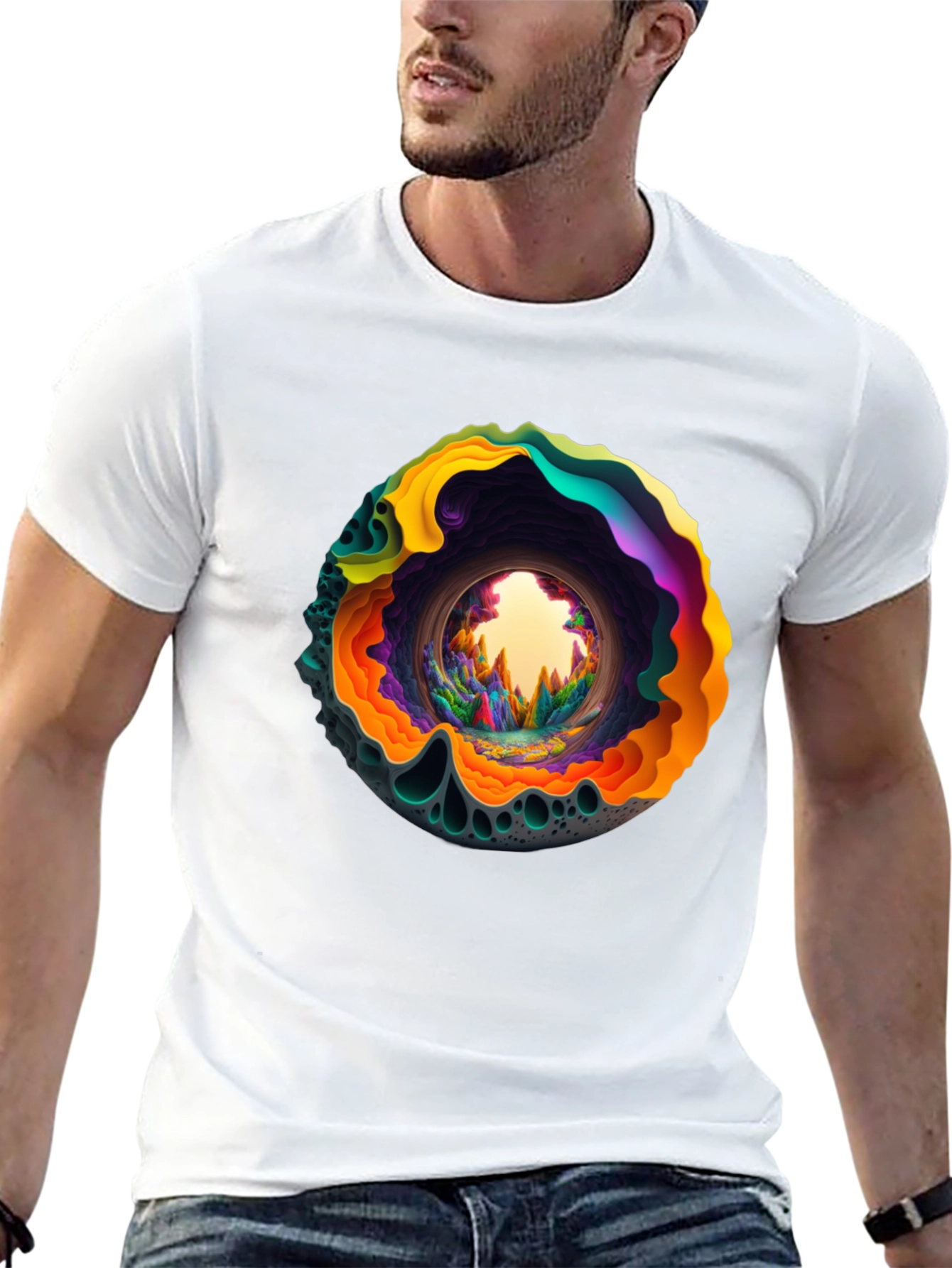 Psychedelic Portal Graphic T-Shirt