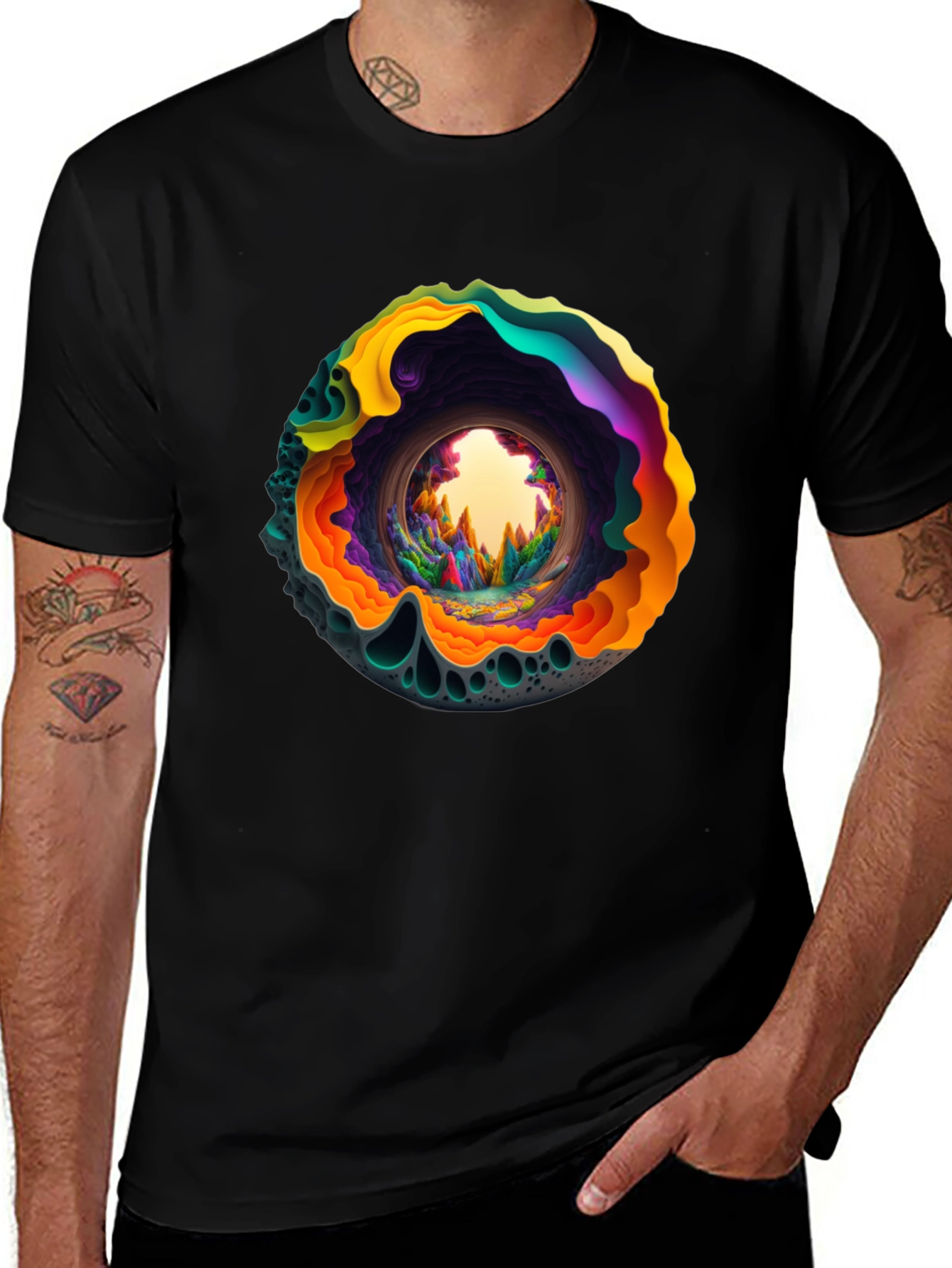 Psychedelic Portal Graphic T-Shirt