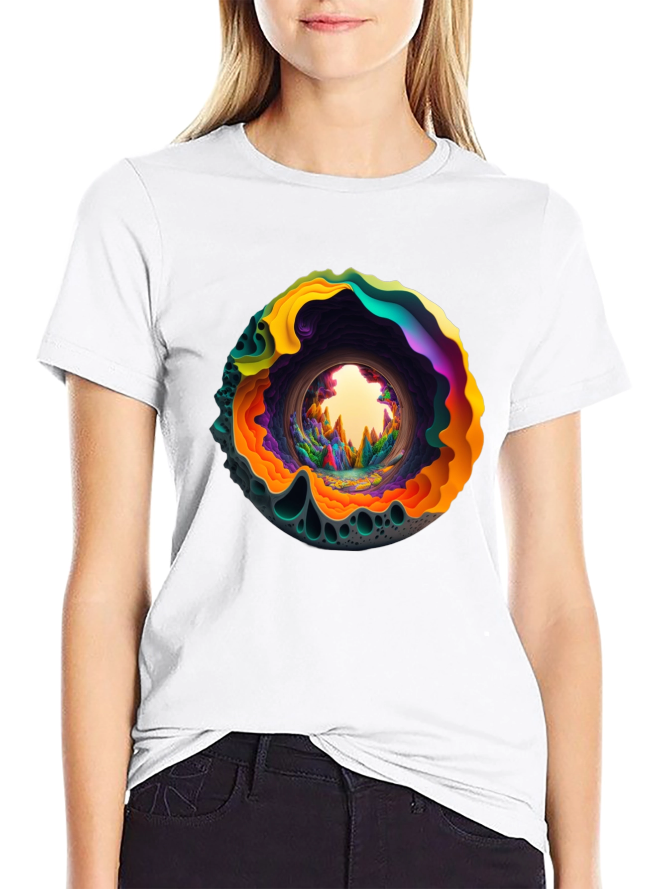 Psychedelic Portal Graphic T-Shirt
