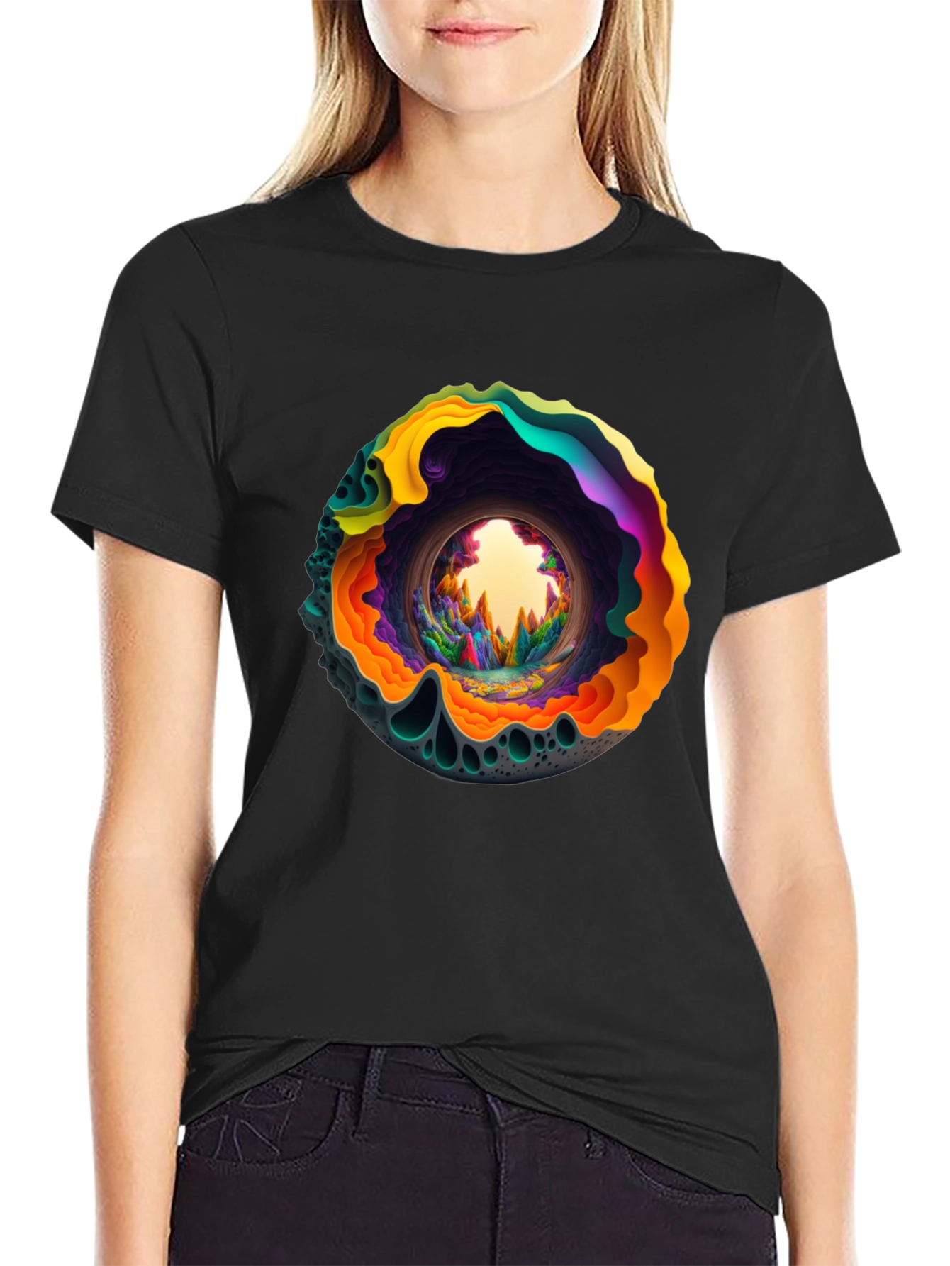 Psychedelic Portal Graphic T-Shirt
