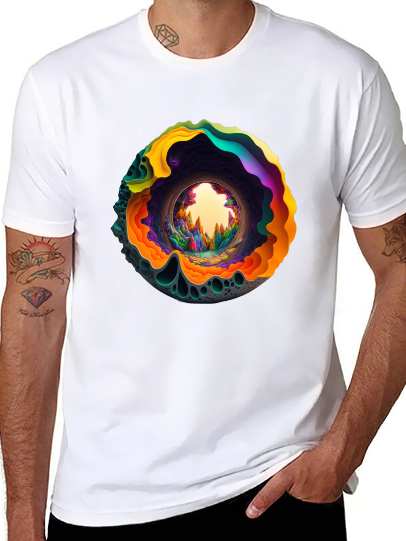 Psychedelic Portal Graphic T-Shirt