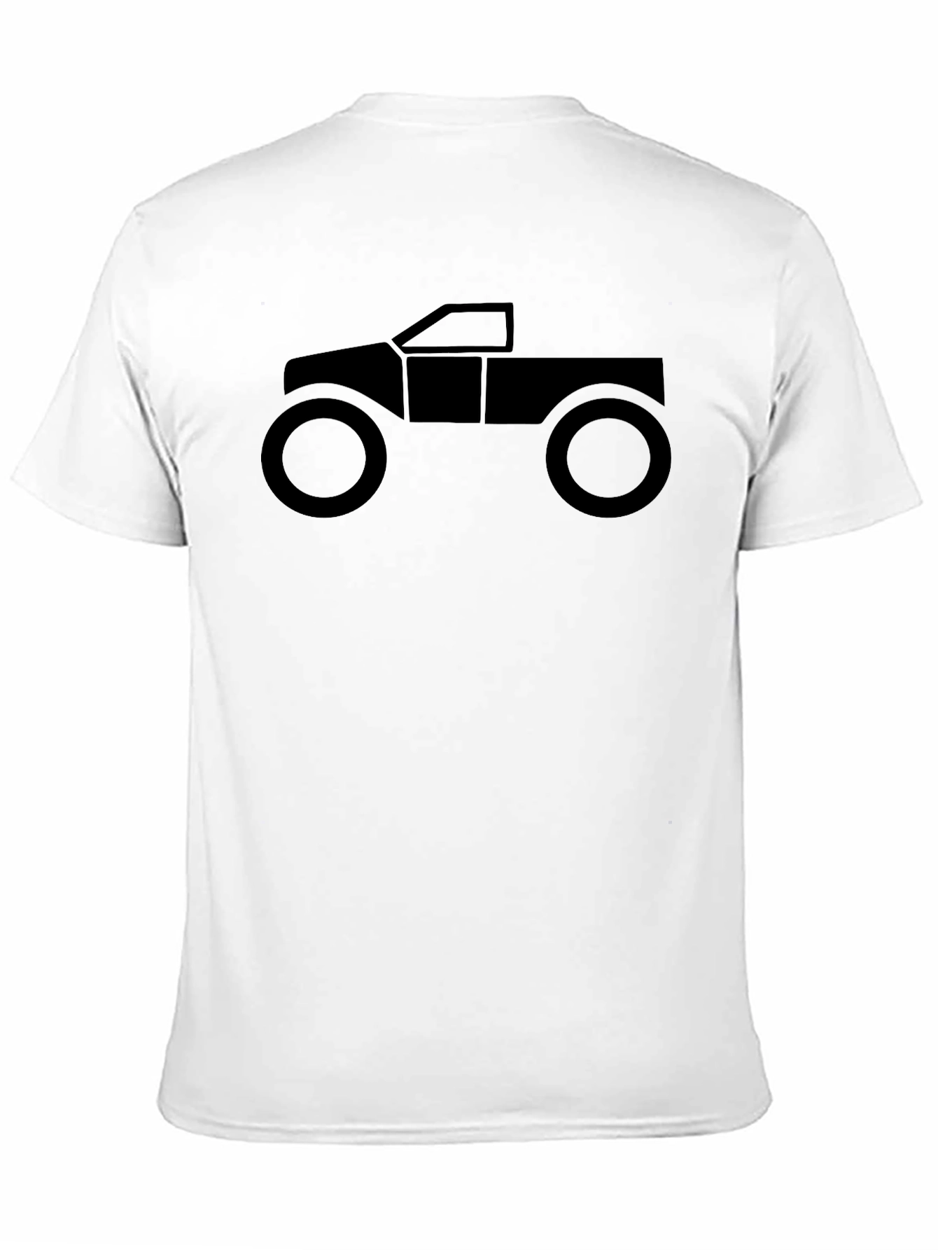 Off-Road Truck Graphic Tee - Black Cotton Casual