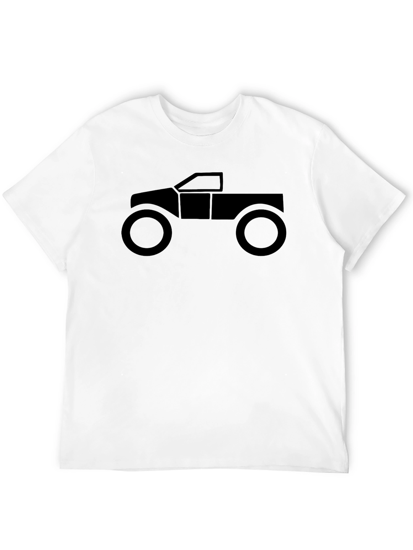 Off-Road Truck Graphic Tee - Black Cotton Casual