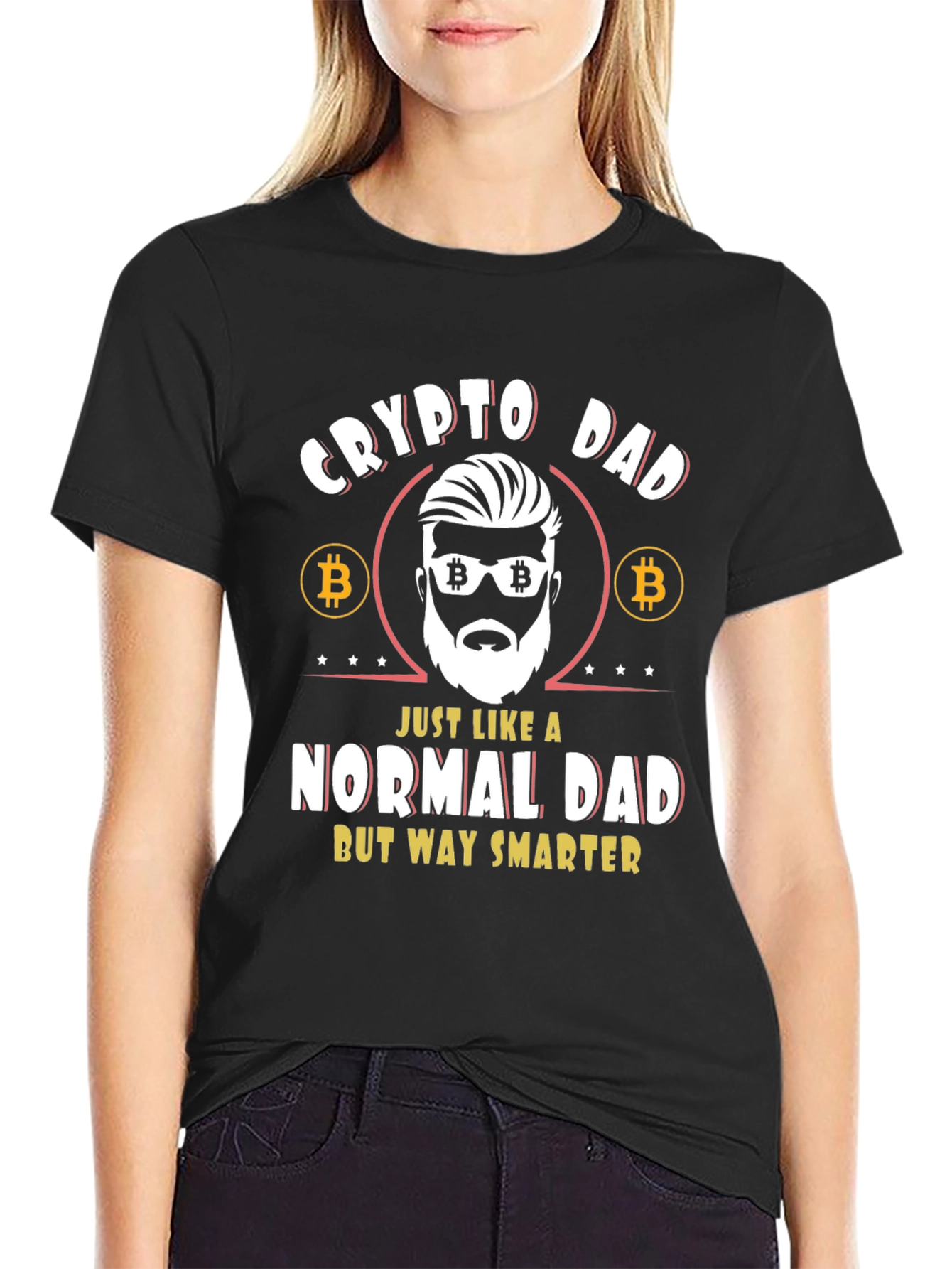 Crypto Dad T-Shirt - Bitcoin Themed Tee