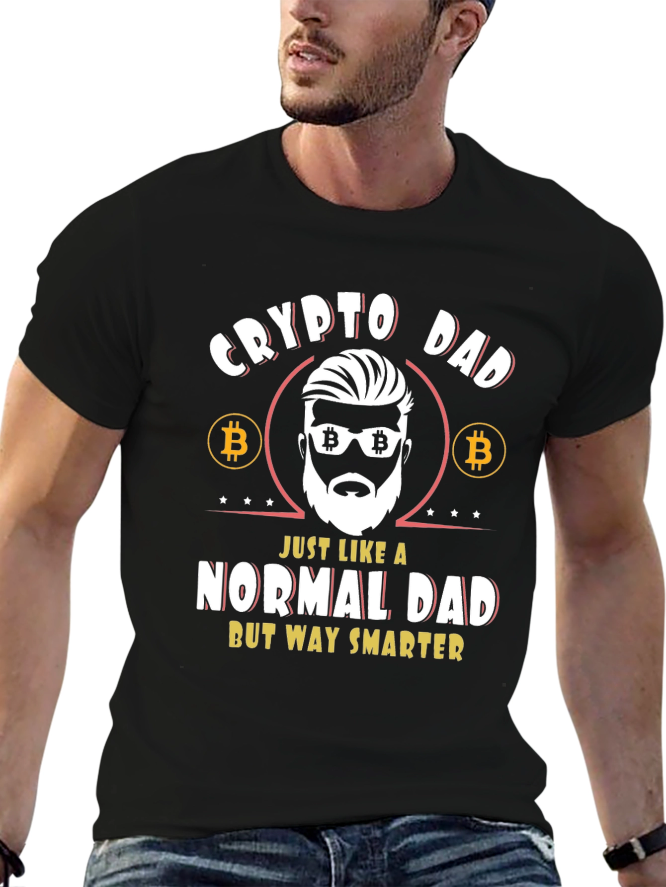 Crypto Dad T-Shirt - Bitcoin Themed Tee