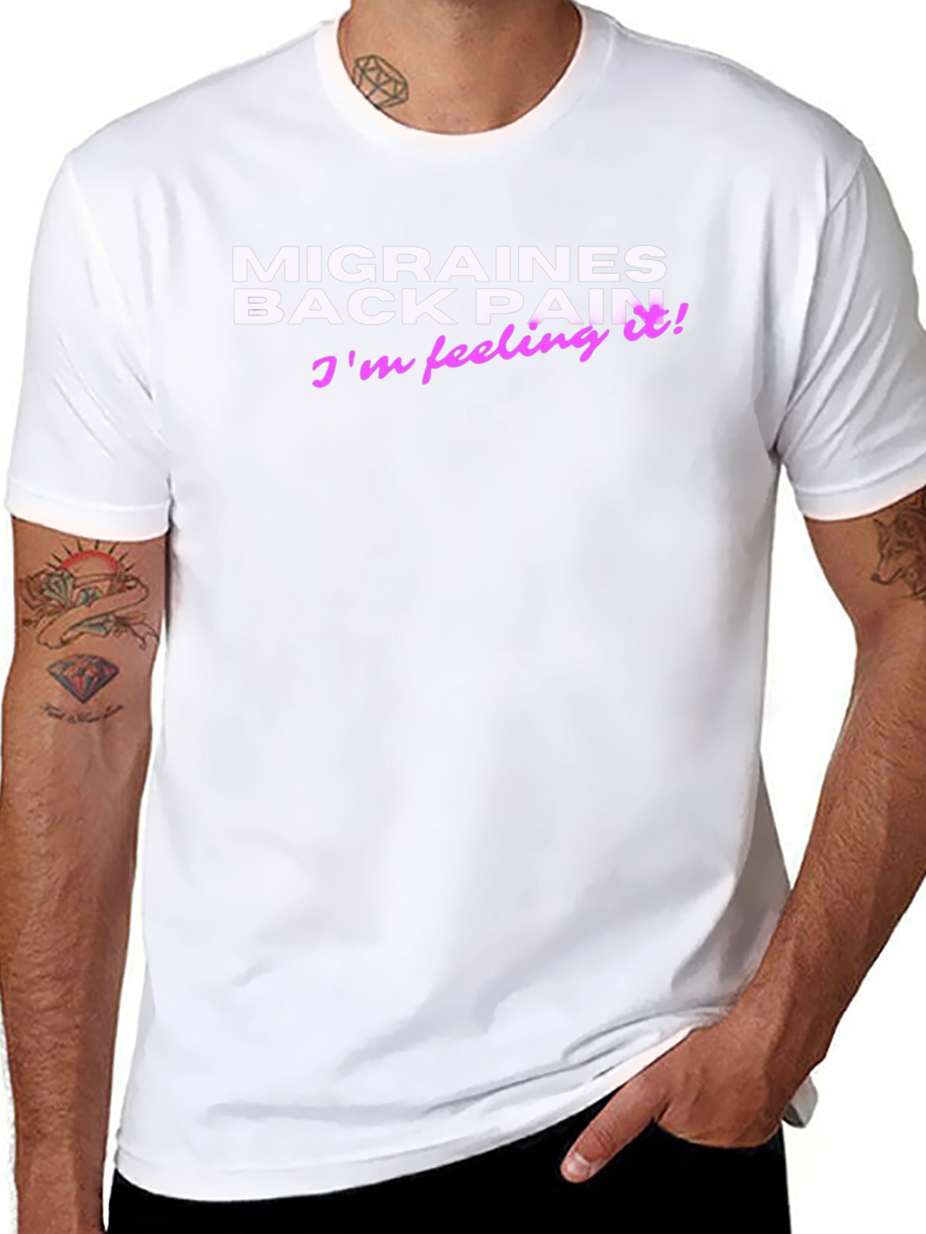 Feeling It! Graphic Tee - Migraines & Back Pain