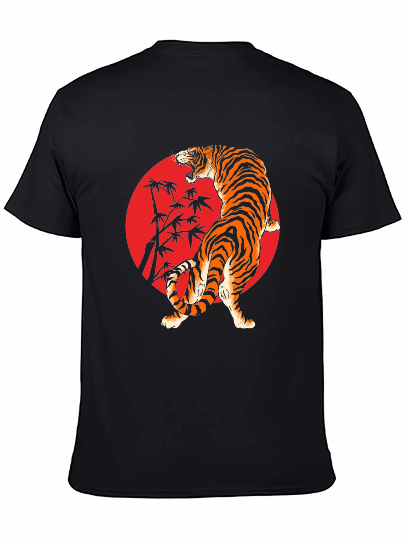 Tiger Graphic Tee - Black T-Shirt with Bold Design