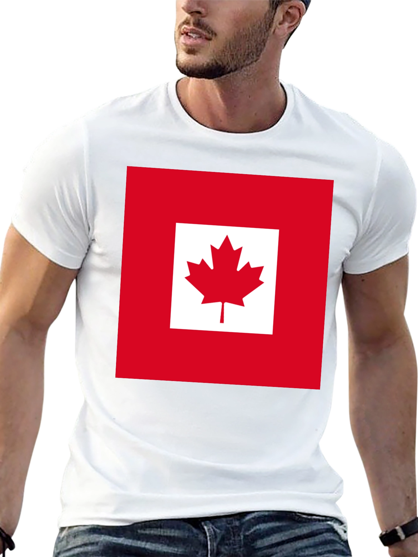 Canada Flag Graphic T-Shirt - Black