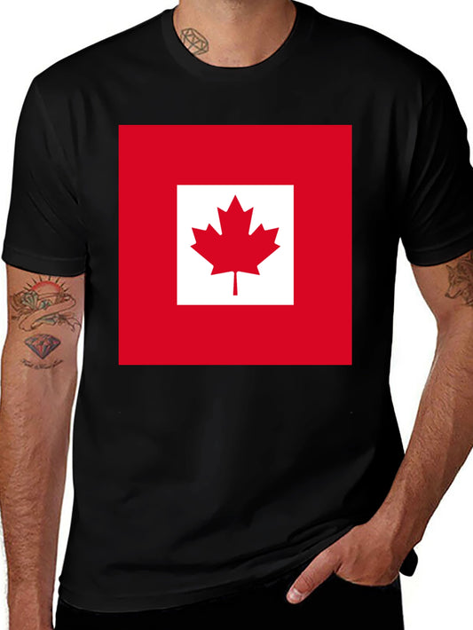 Canada Flag Graphic T-Shirt - Black