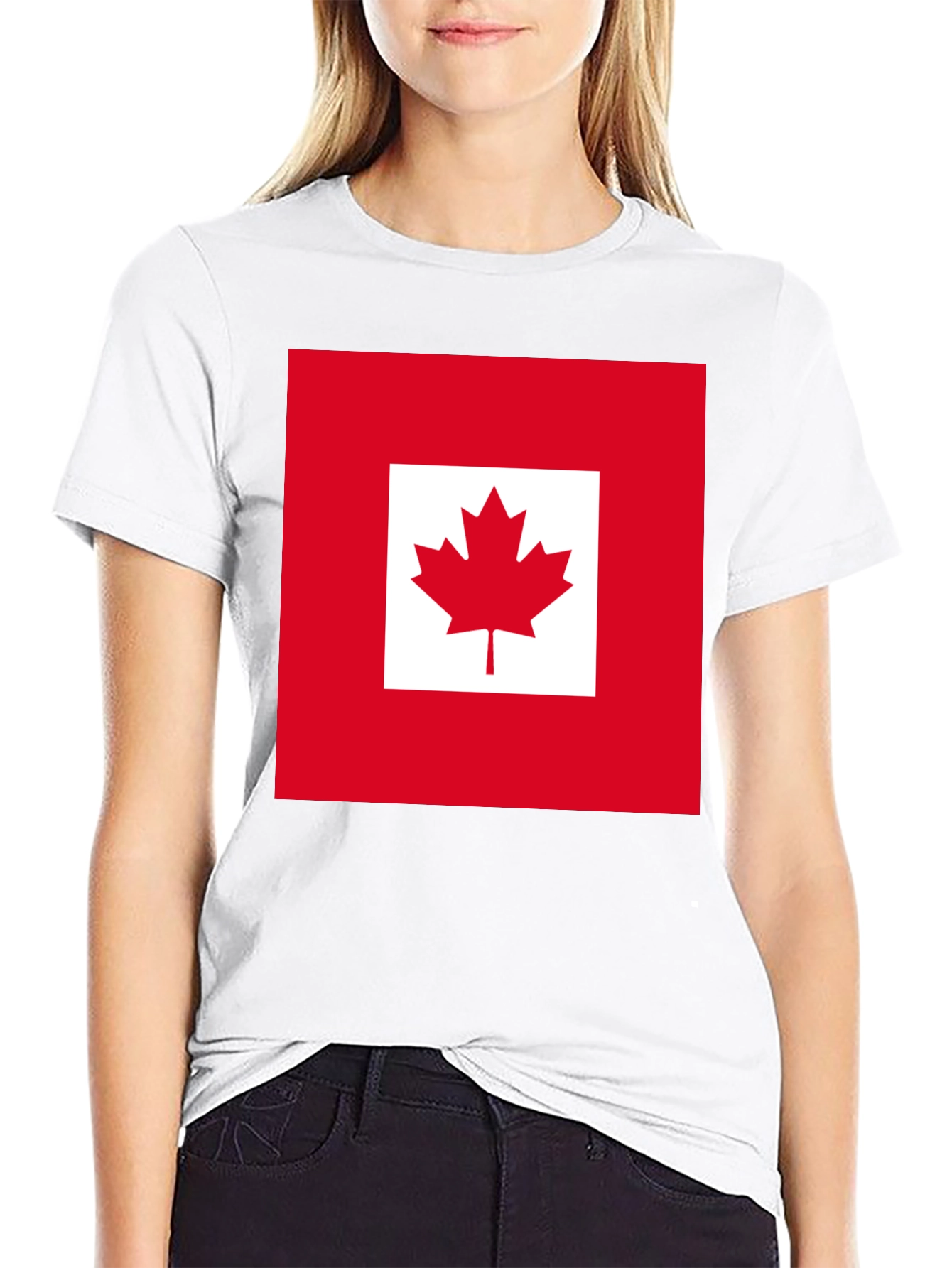 Canada Flag Graphic T-Shirt - Black