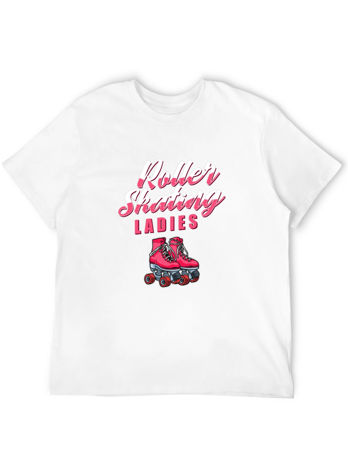 Roller Skating Ladies Black T-Shirt