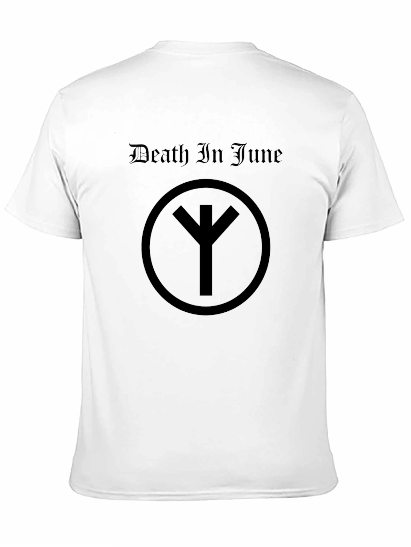 Death In June Black T-Shirt Occult Rune Graphic Tee