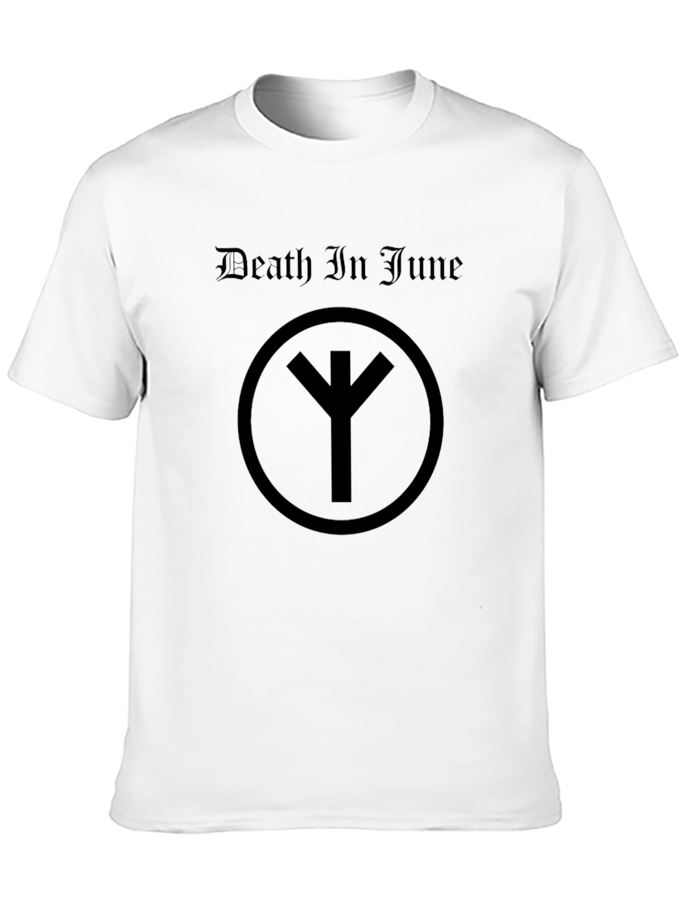 Death In June Black T-Shirt Occult Rune Graphic Tee