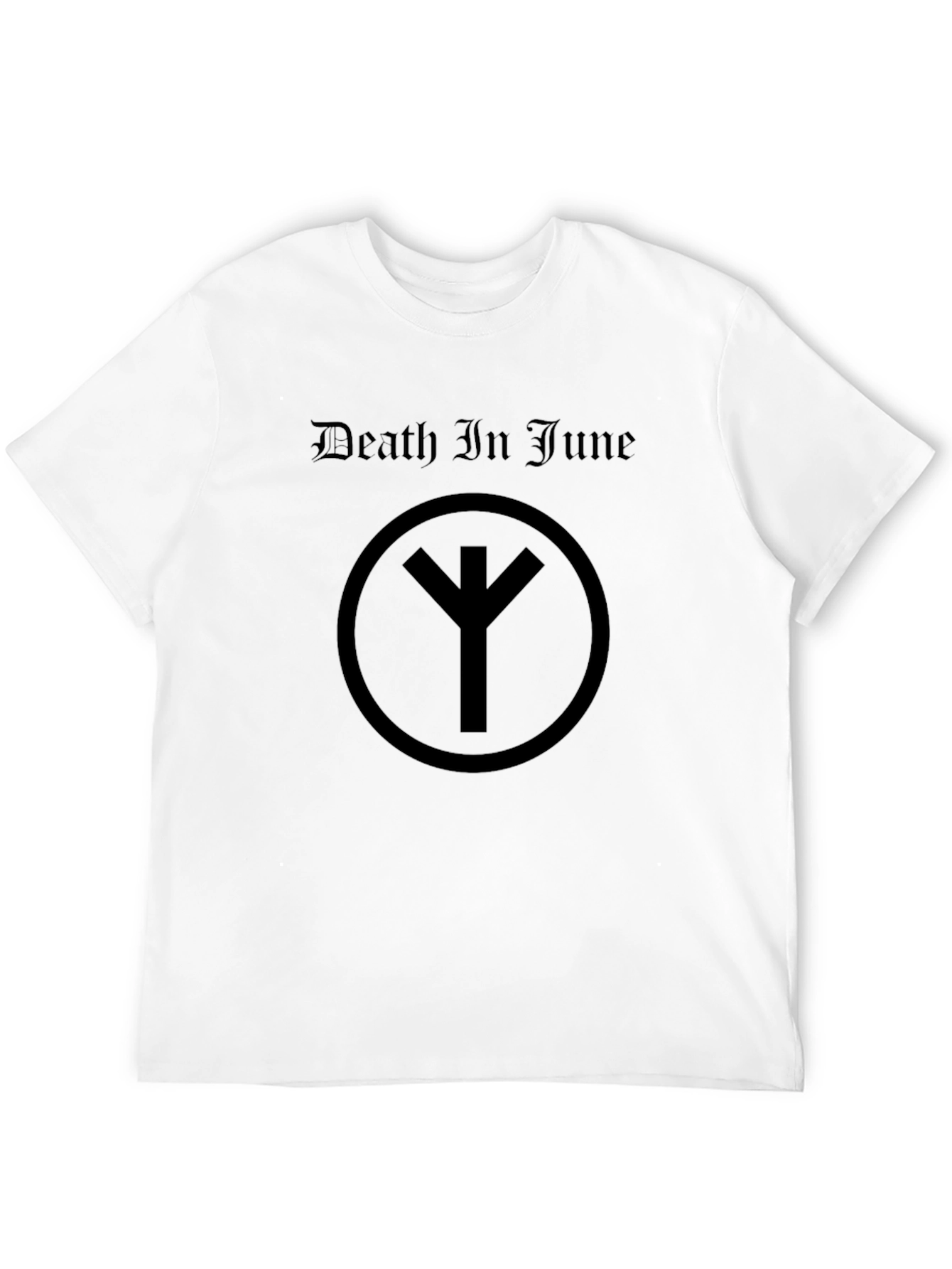 Death In June Black T-Shirt Occult Rune Graphic Tee