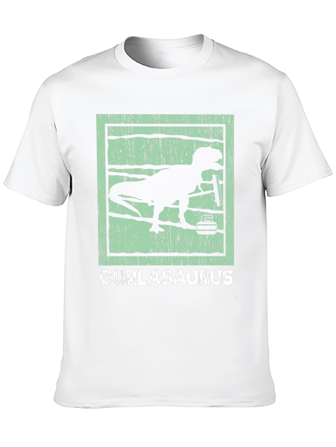 CURLASAURUS T-Rex Curl Barbell Gym Shirt