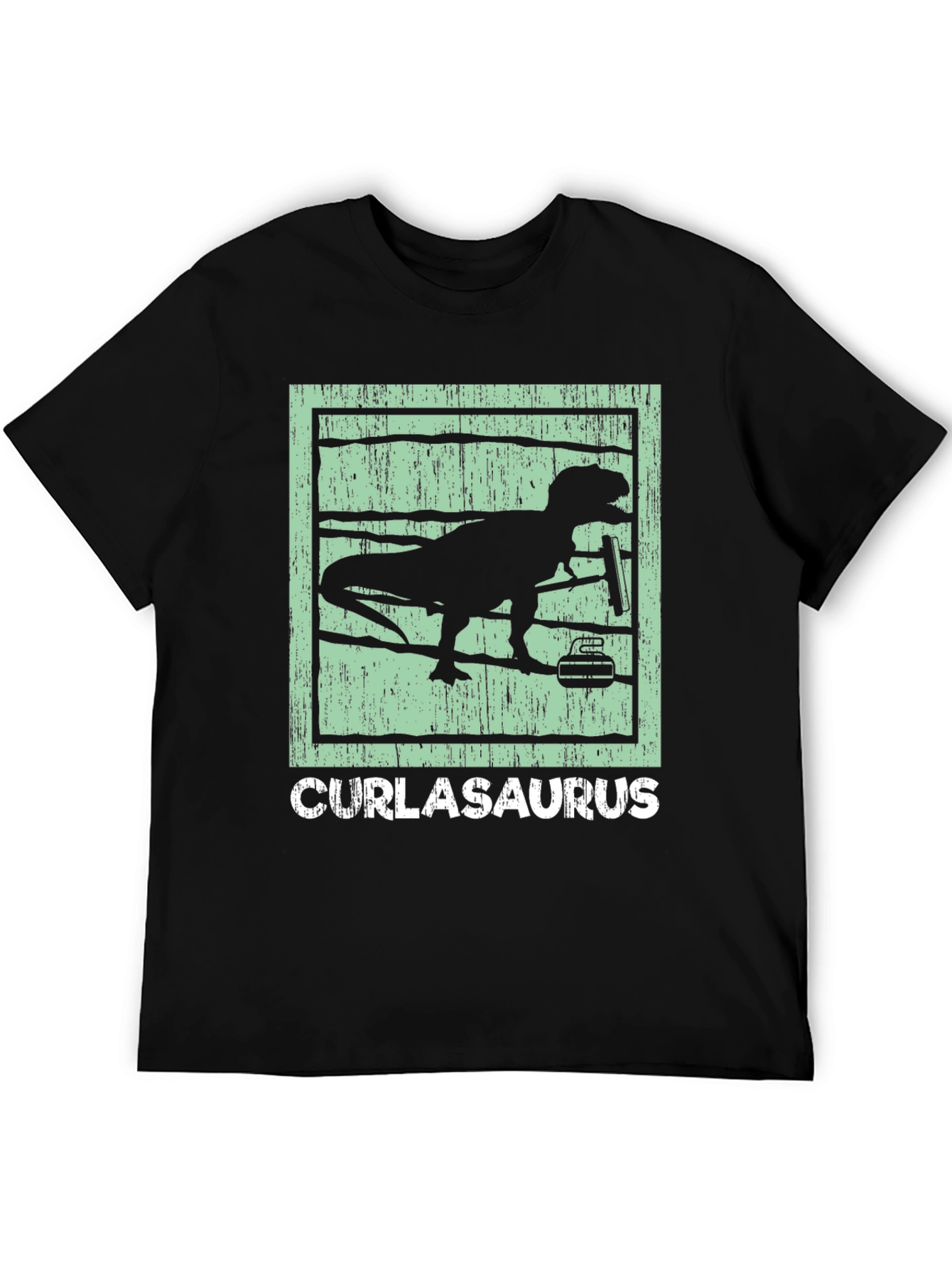 CURLASAURUS T-Rex Curl Barbell Gym Shirt
