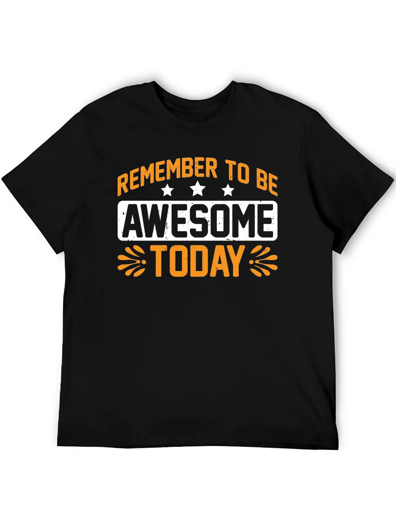 Awesome Today Graphic Tee - Black Cotton T-Shirt