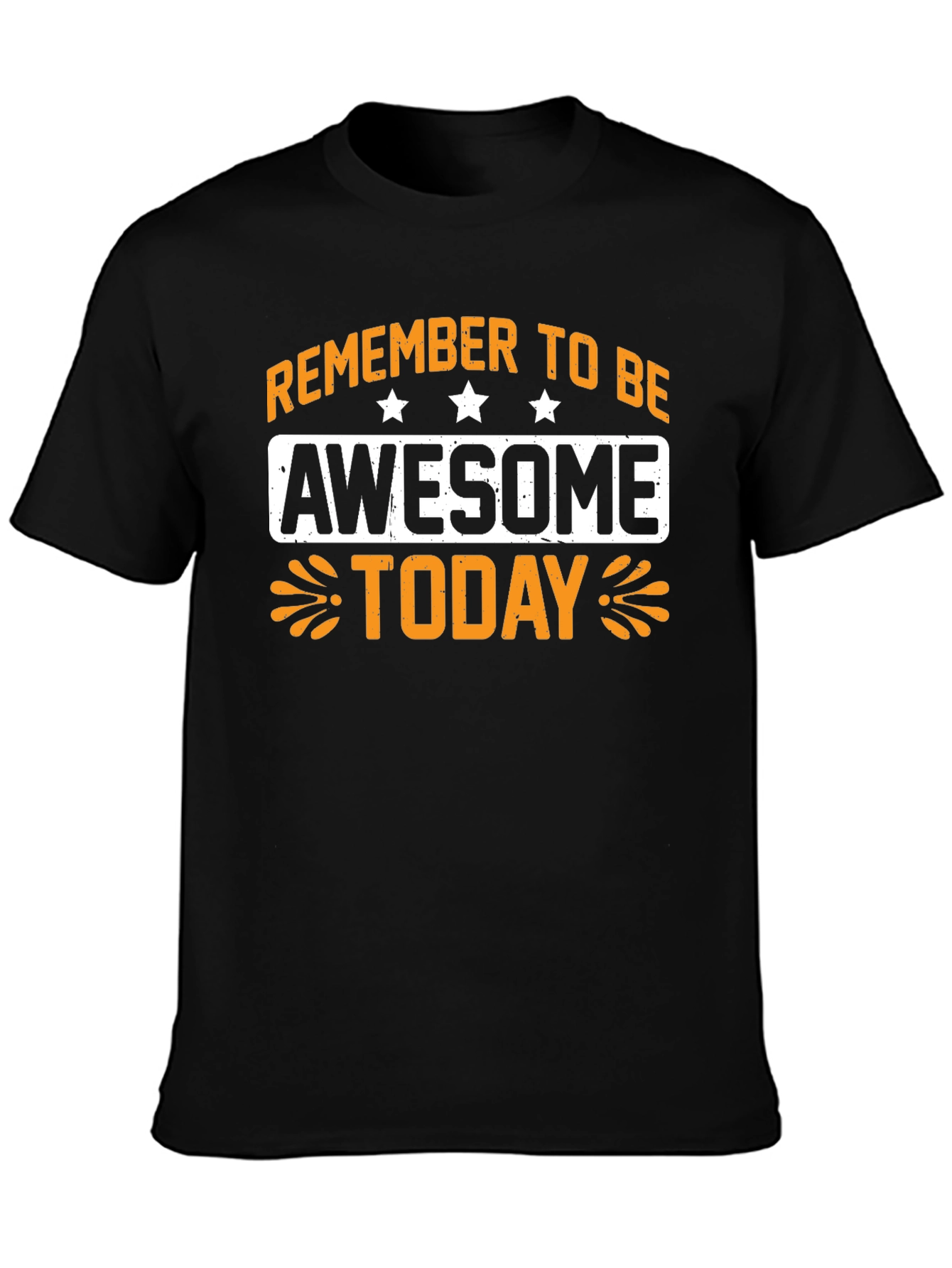 Awesome Today Graphic Tee - Black Cotton T-Shirt