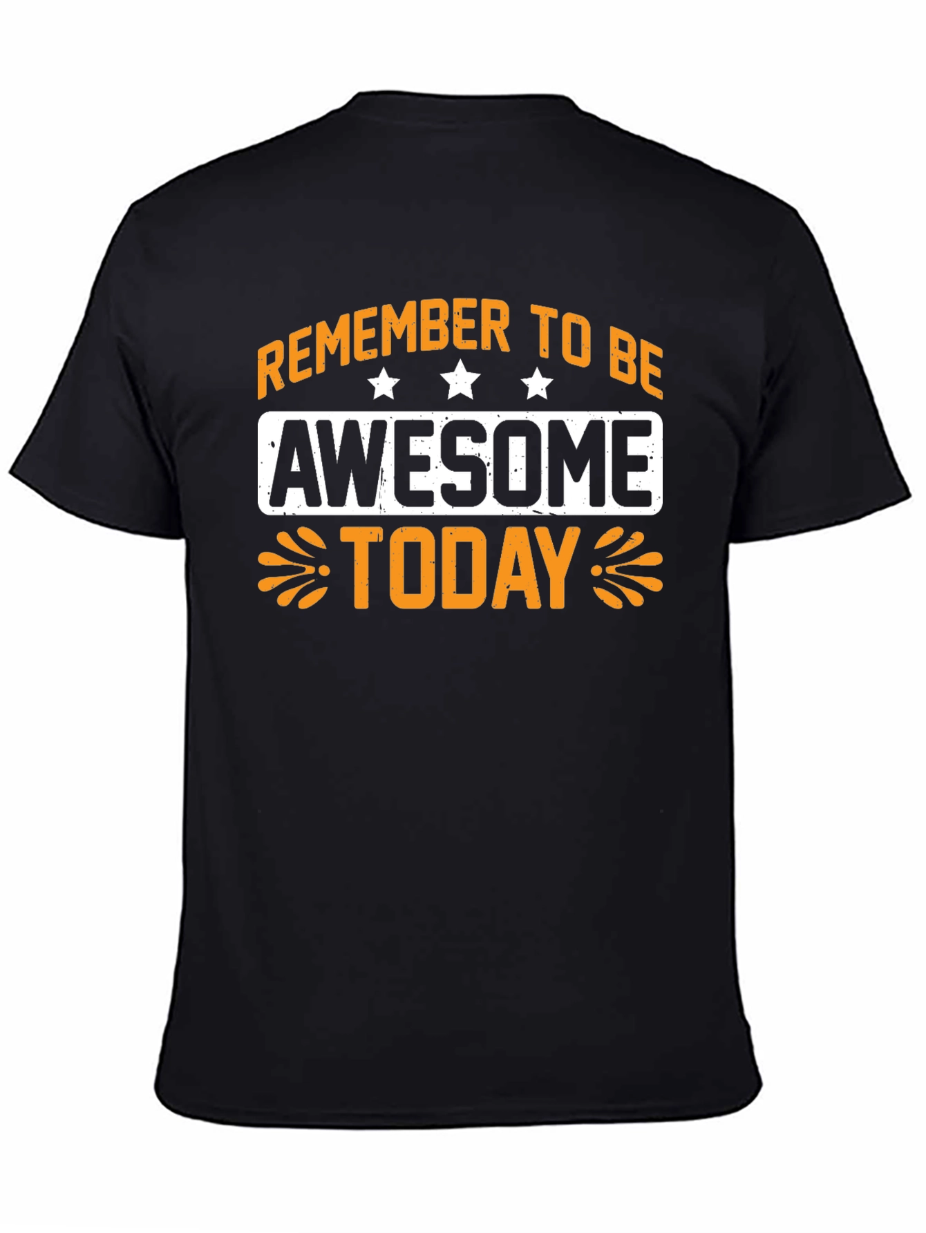 Awesome Today Graphic Tee - Black Cotton T-Shirt