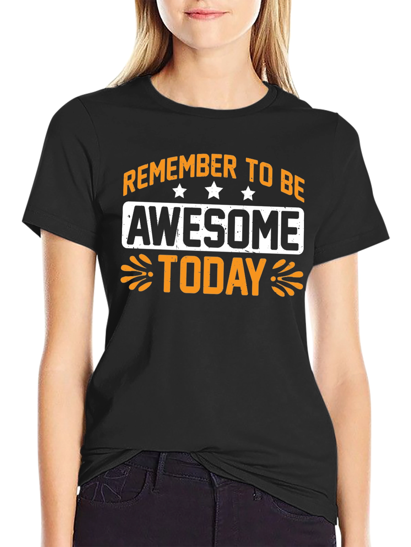 Awesome Today Graphic Tee - Black Cotton T-Shirt