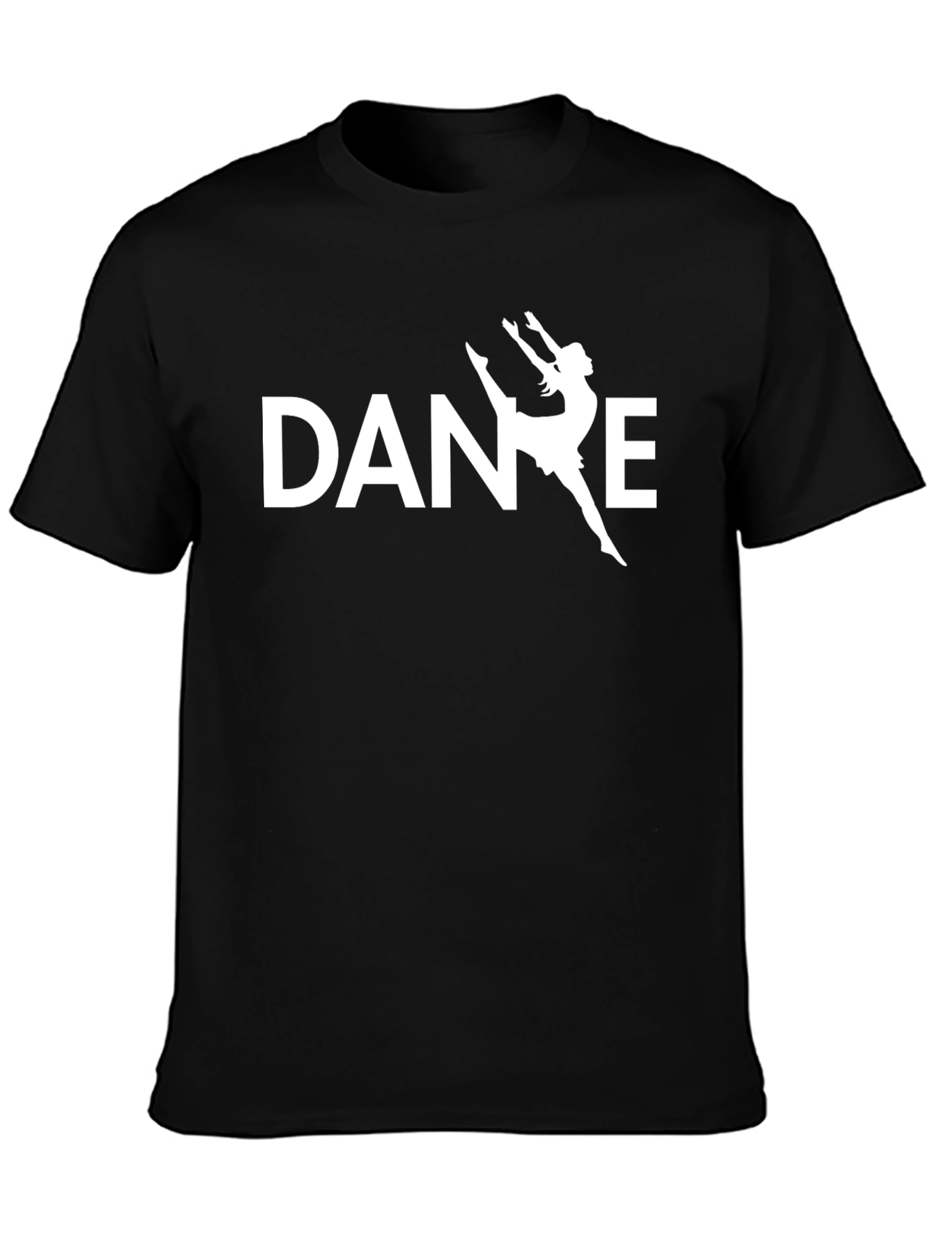 Dance Silhouette Graphic Tee - Black Unisex T-Shirt