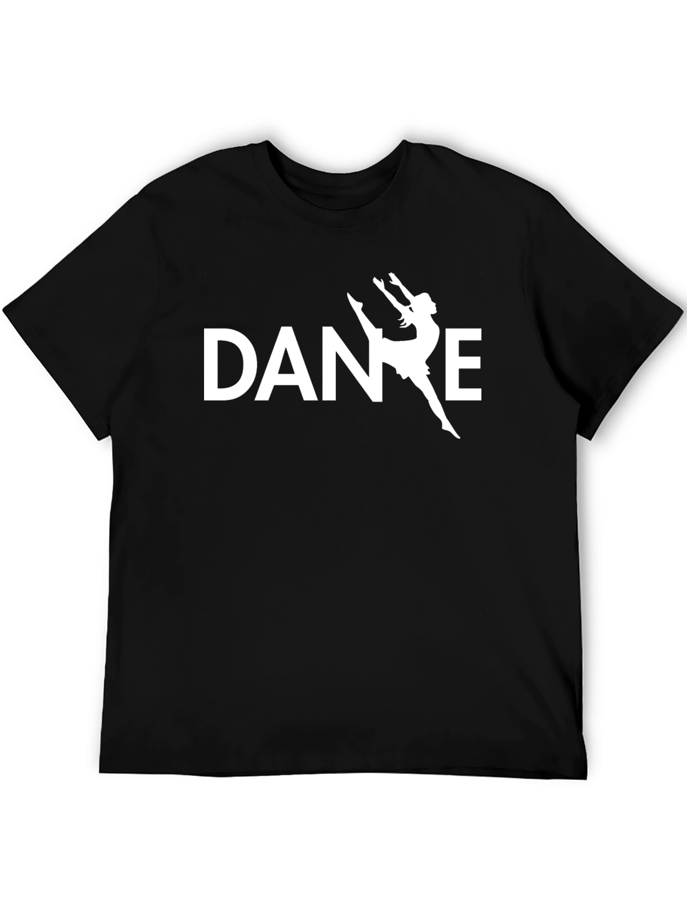 Dance Silhouette Graphic Tee - Black Unisex T-Shirt