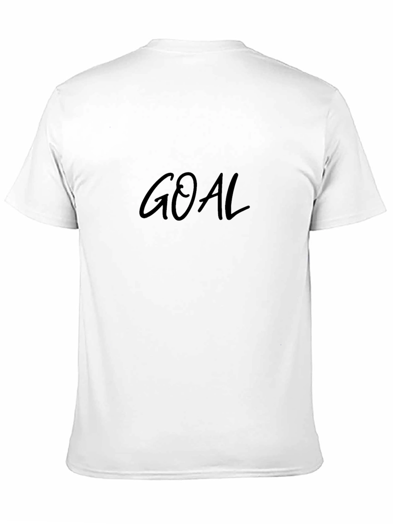 Mens Black GOAL Graphic Tee - Casual Style