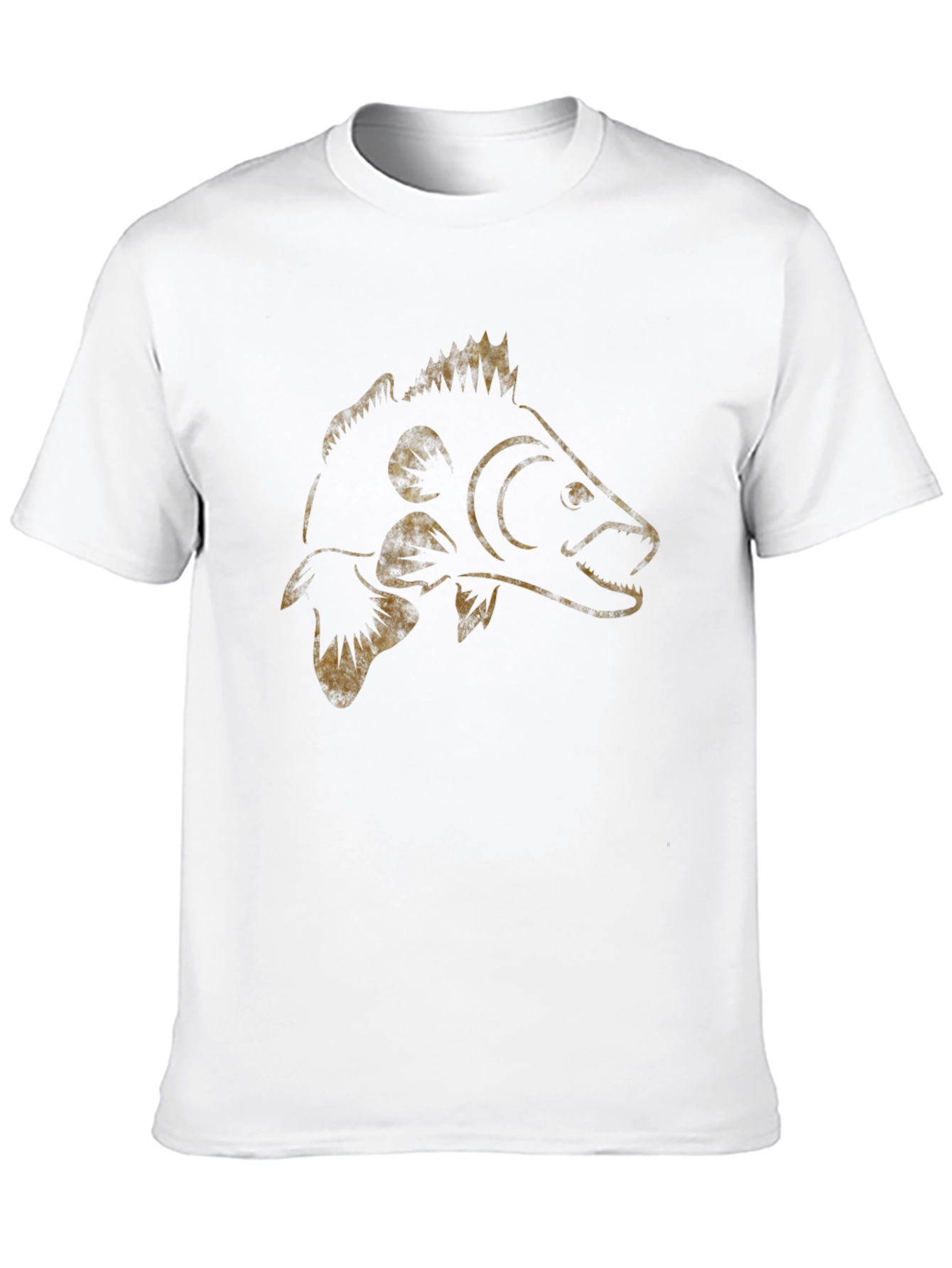 Carp Fish T-Shirt - Black Cotton Angler Tee