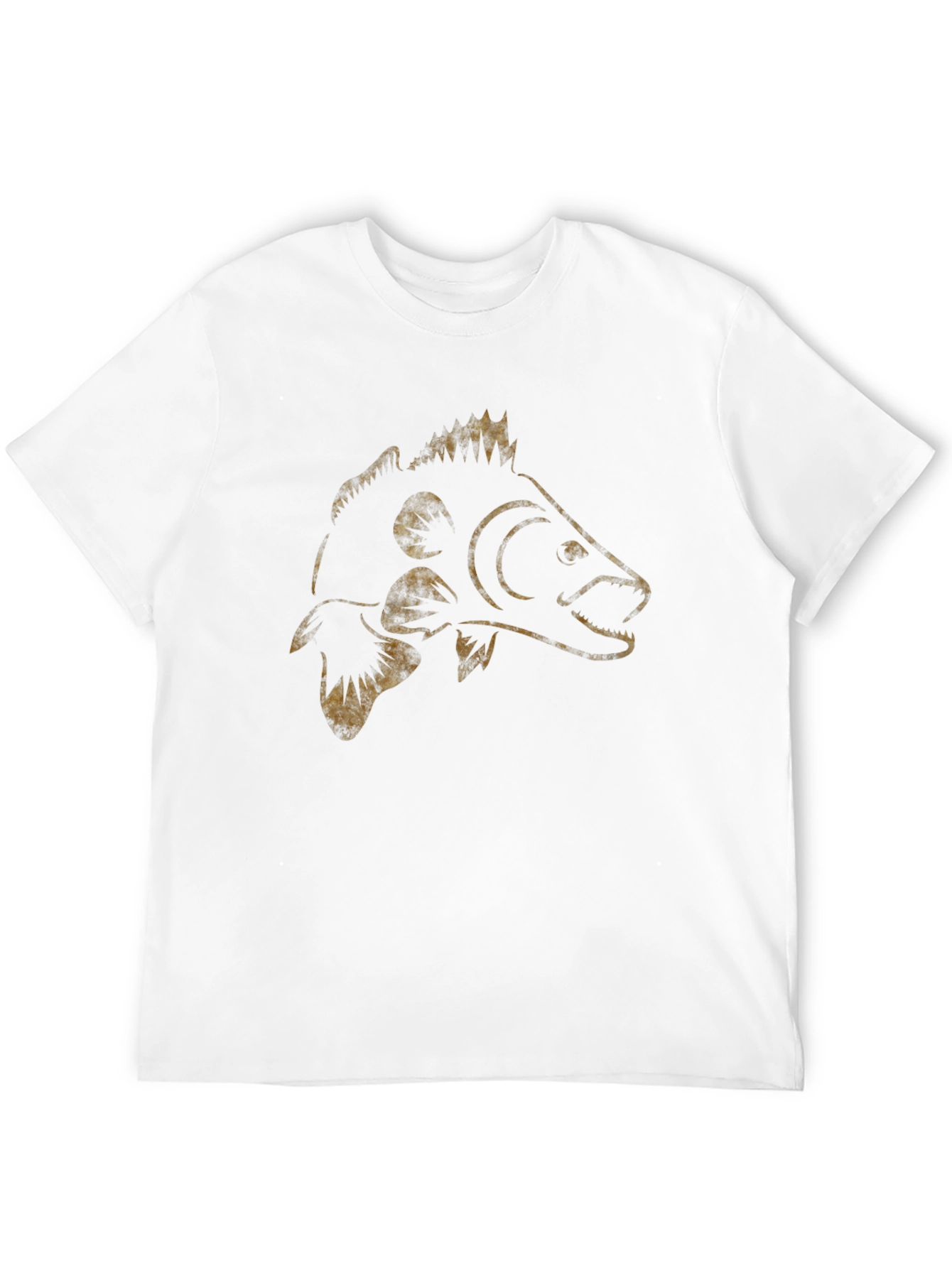 Carp Fish T-Shirt - Black Cotton Angler Tee