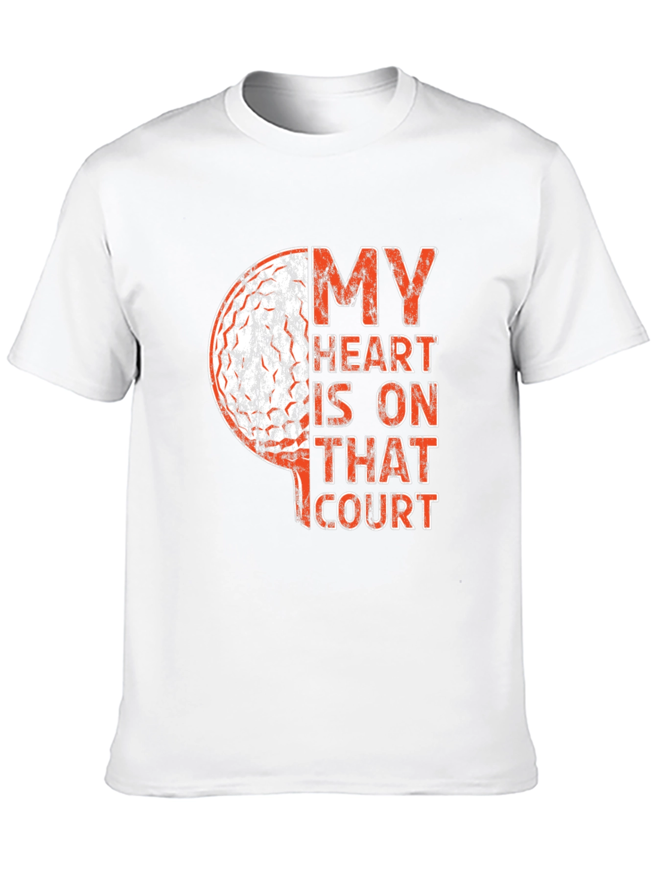 Basketball Heart Graphic Tee - Sports Fan Apparel